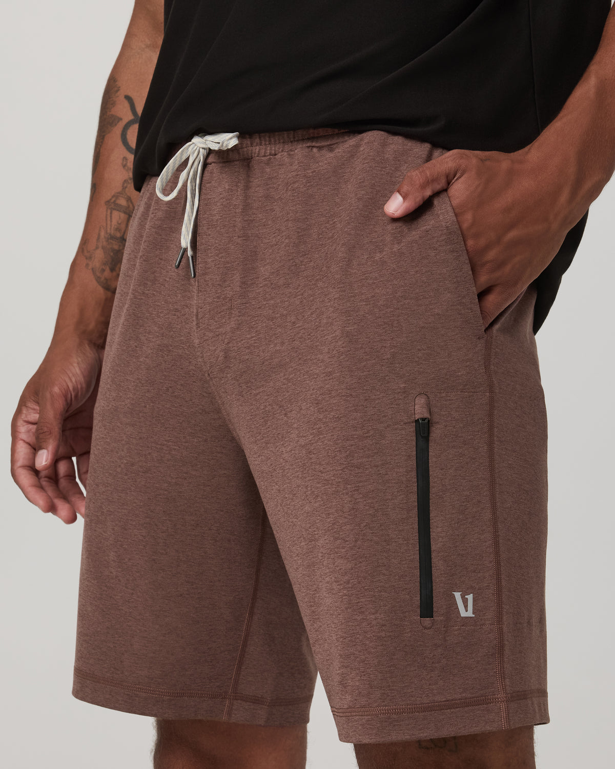 Men Vuori Sunday Performance Short 8" Men's Sable Heather Shorts