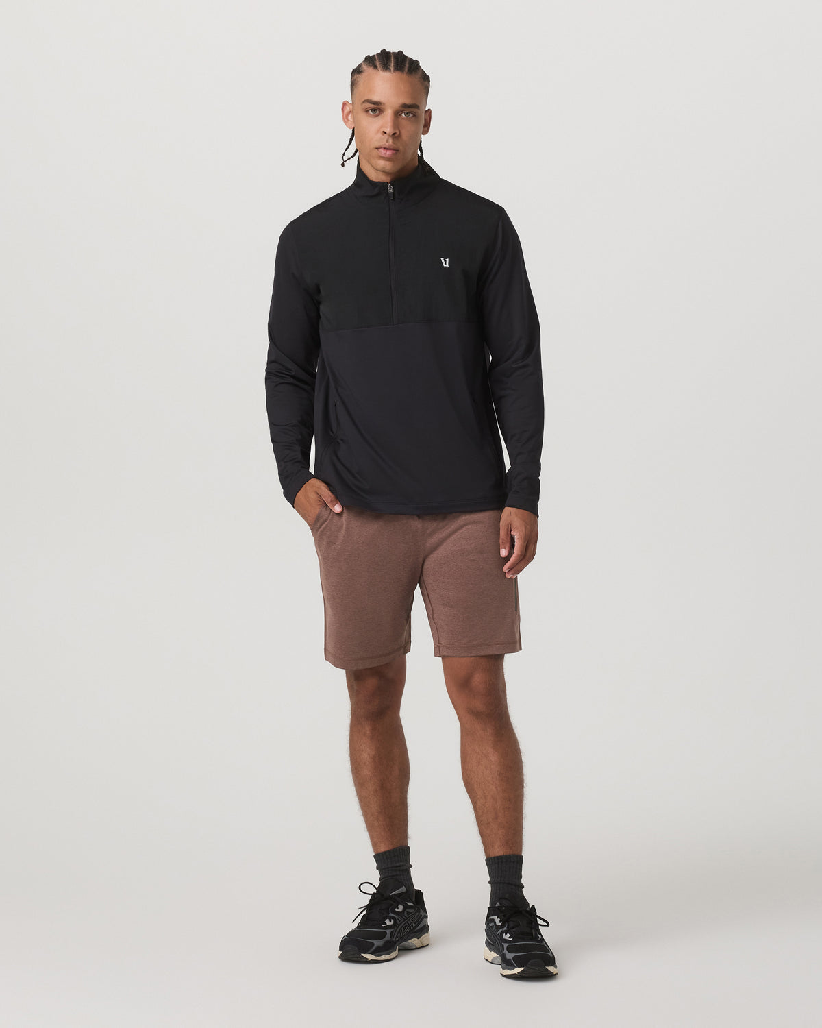 Men Vuori Sunday Performance Short 8" Men's Sable Heather Shorts