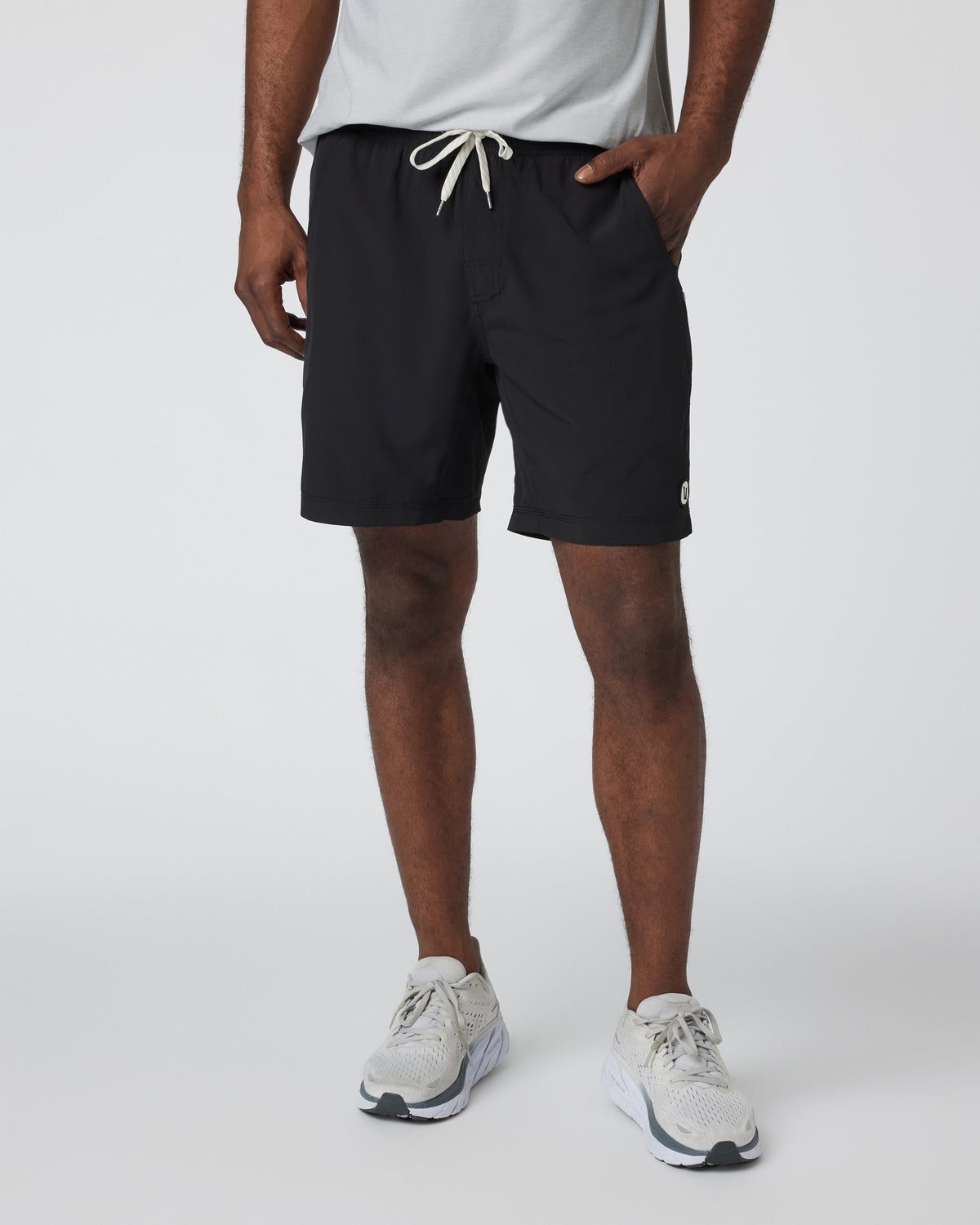 Men Vuori Kore Short Unlined 7" Black Unlined Athletic Shorts