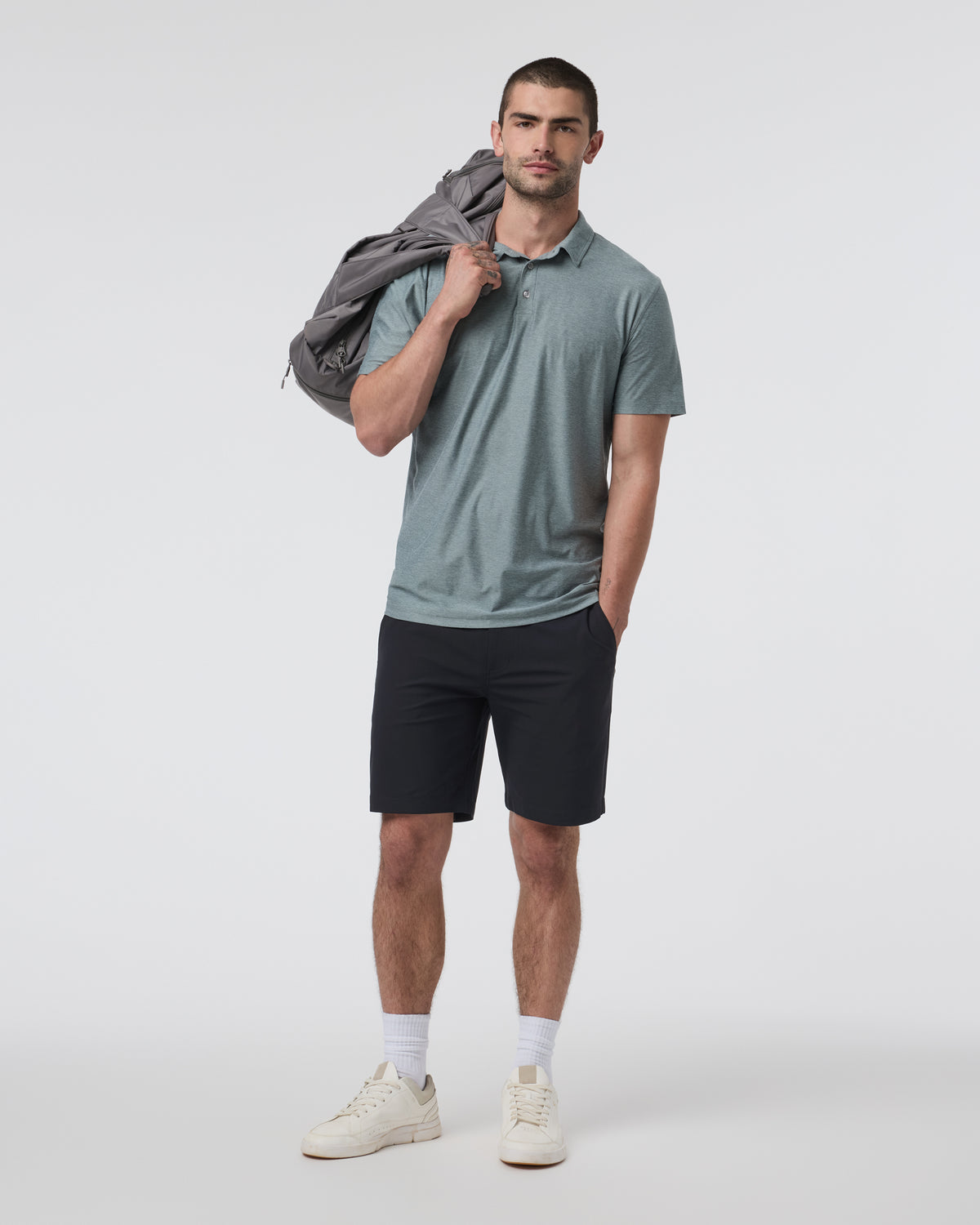 Men Vuori Meta Short 8" Black Chino Shorts