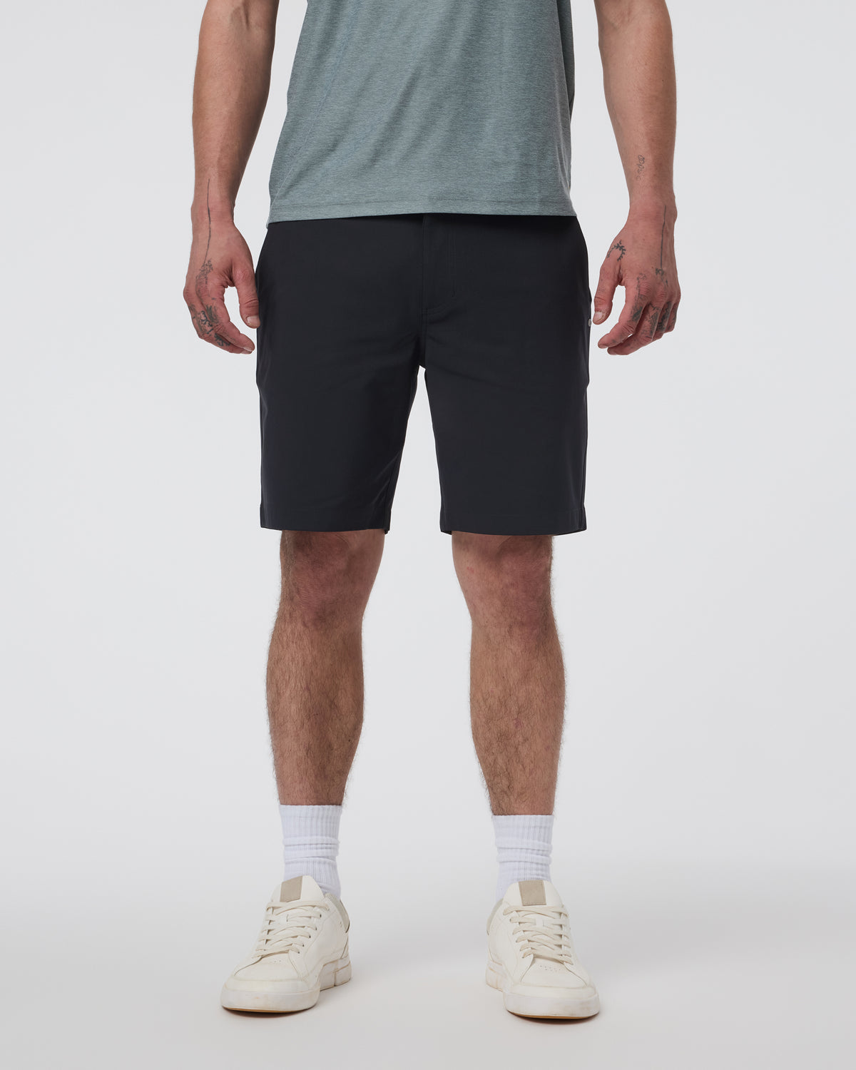 Men Vuori Meta Short 8" Black Chino Shorts