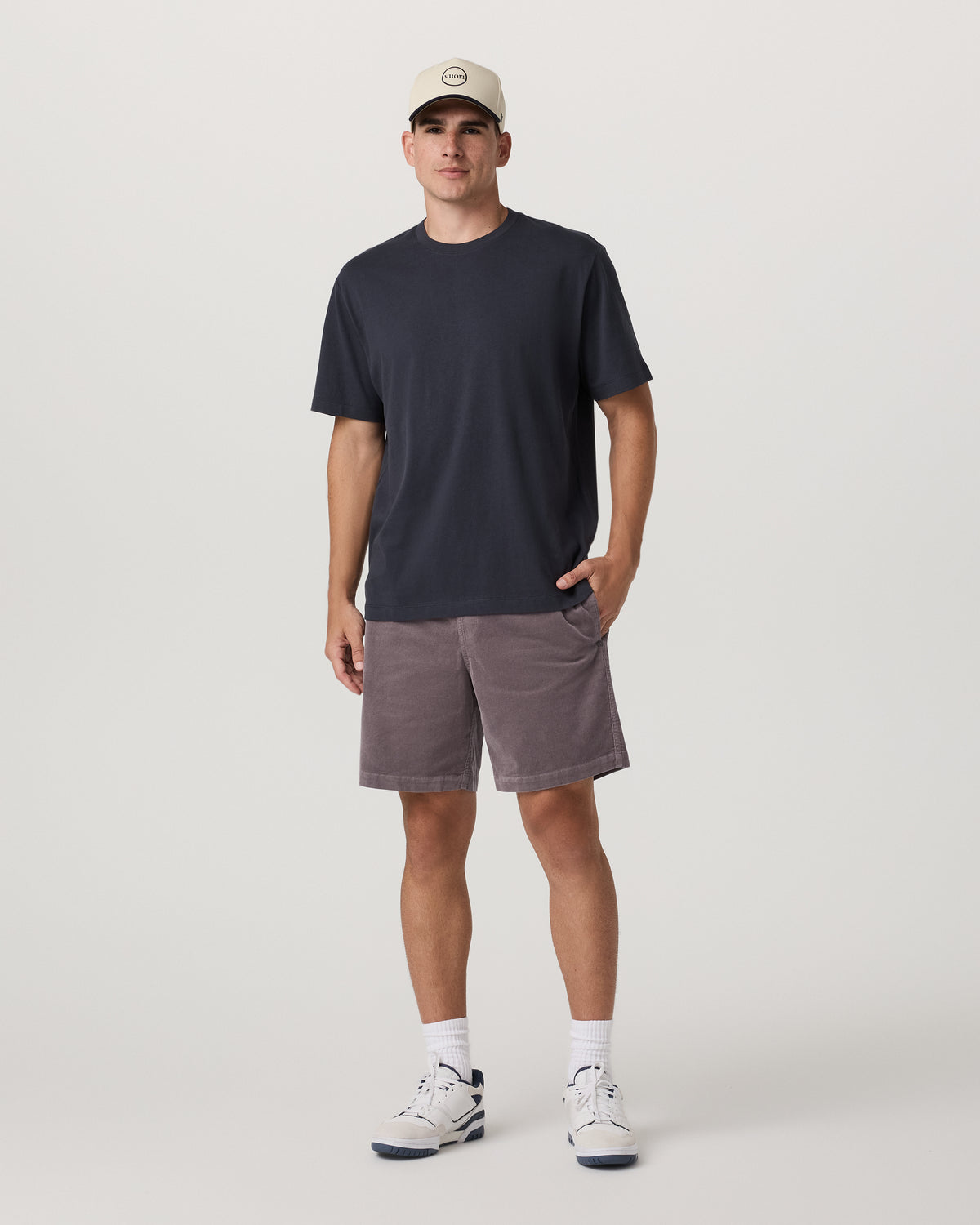 Men Vuori Optimist Elastic Waist Short 8" Men's Huckleberry Shorts