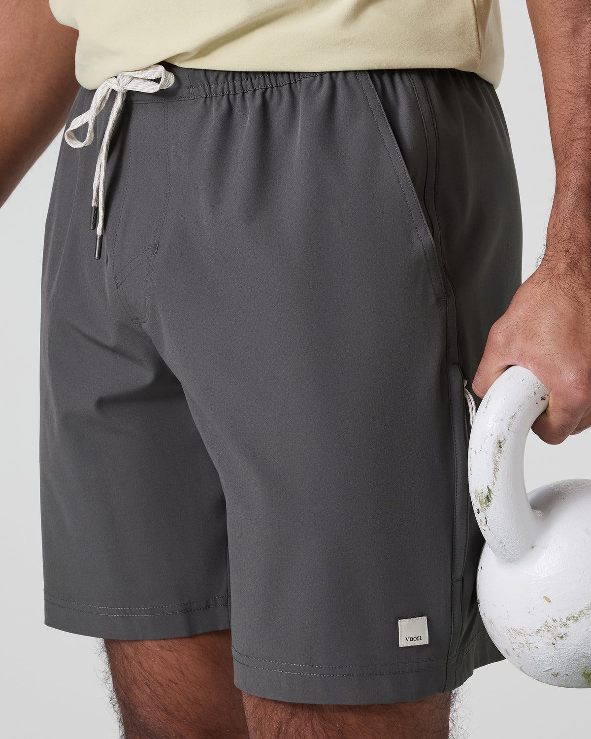 Men Vuori Banks Session Short 7" Dark Pewter