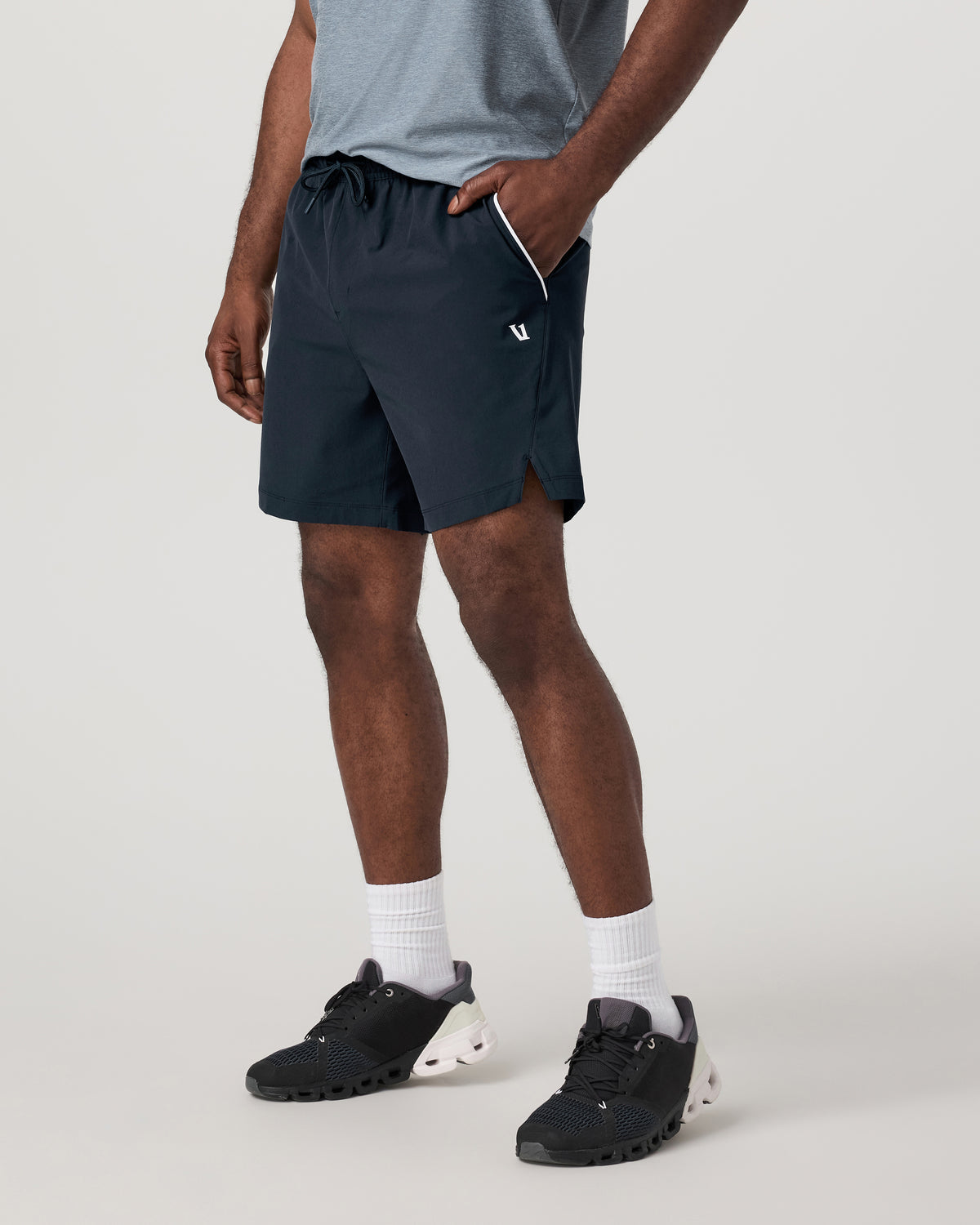 Men Vuori Crosscourt Short Unlined 7" Men's Navy Tennis Shorts