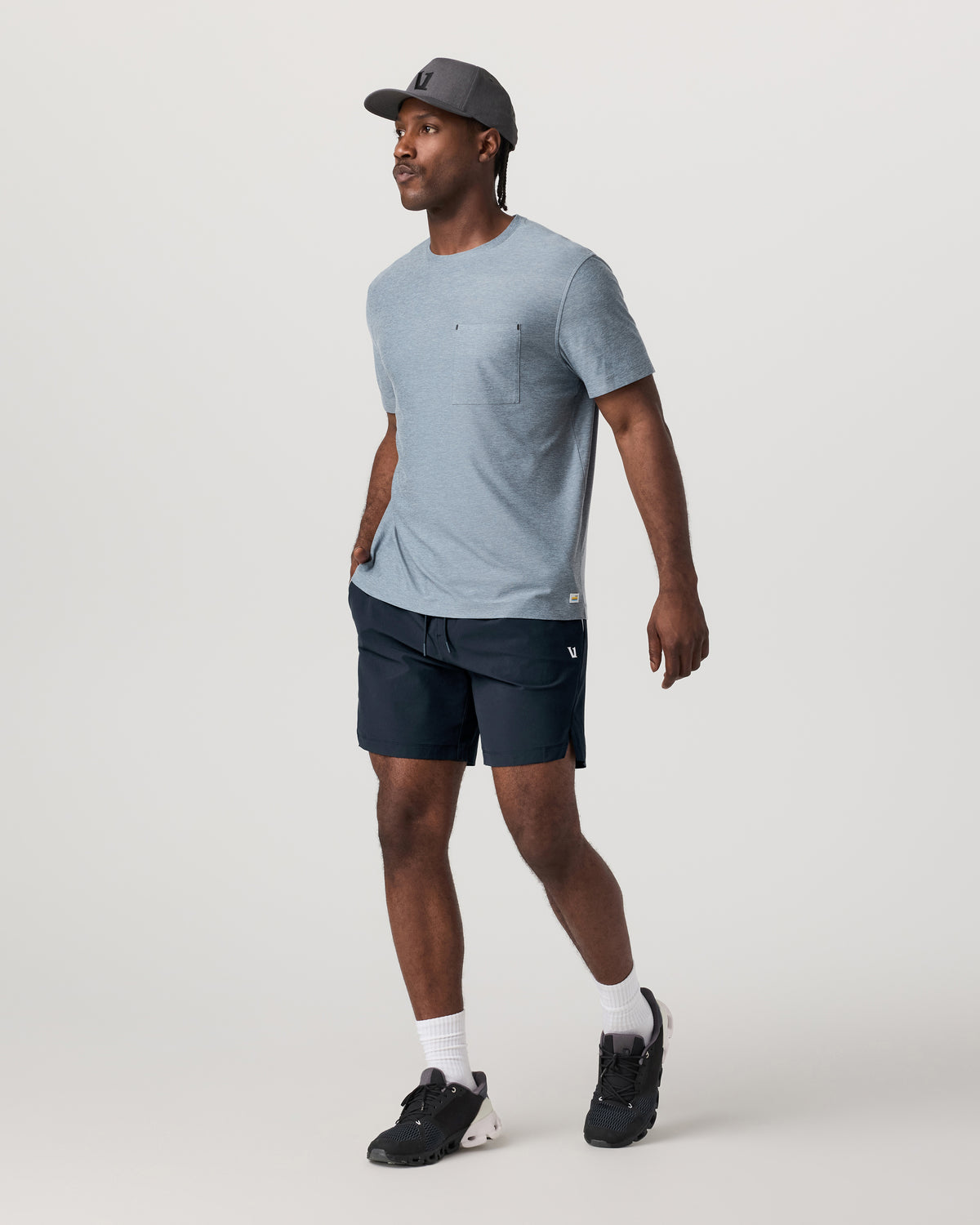 Men Vuori Crosscourt Short Unlined 7" Men's Navy Tennis Shorts