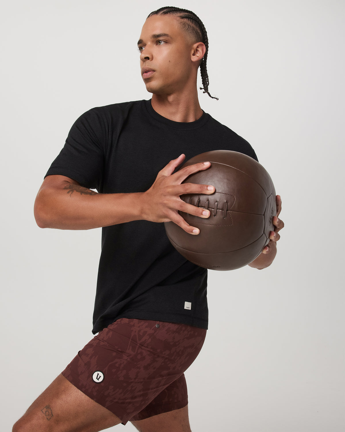 Men Vuori Kore Short Lined 7" Men's Dark Burnt Sienna Earth Shorts