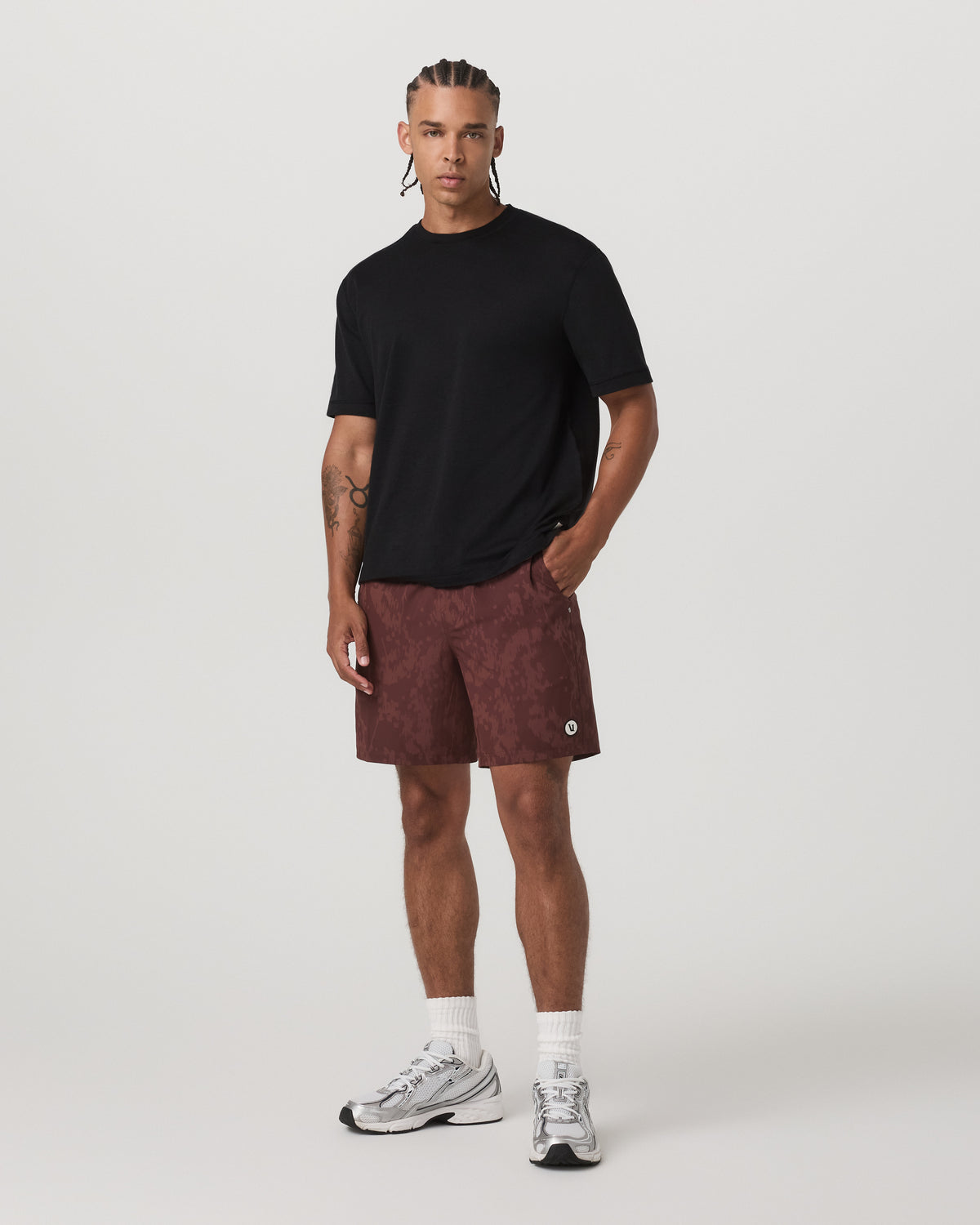 Men Vuori Kore Short Lined 7" Men's Dark Burnt Sienna Earth Shorts