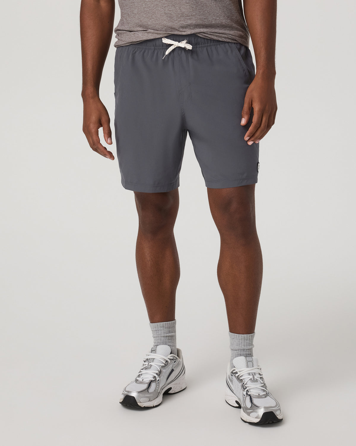 Men Vuori Kore Short Unlined 7" Charcoal Unlined Athletic Shorts