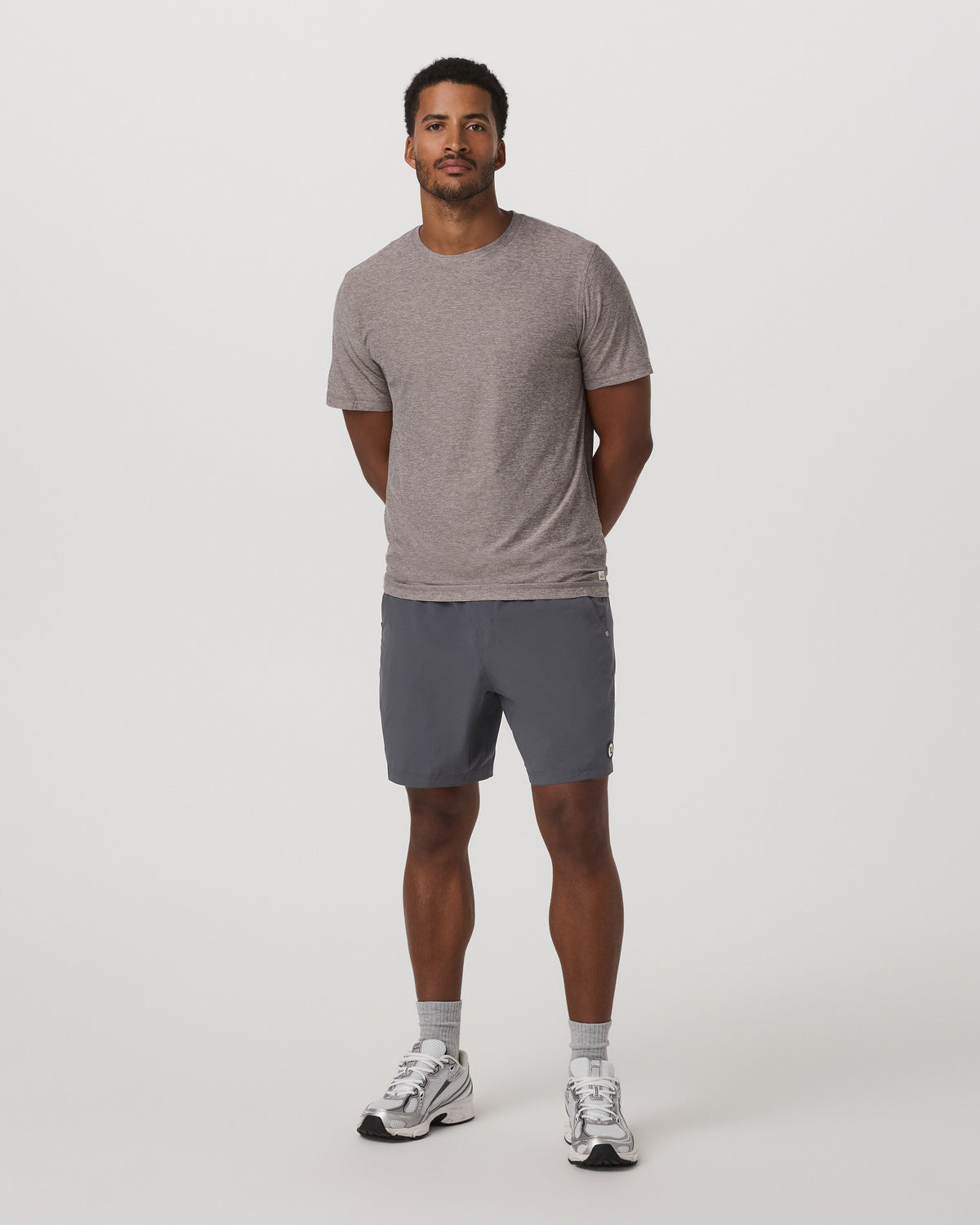 Men Vuori Kore Short Unlined 7" Charcoal Unlined Athletic Shorts