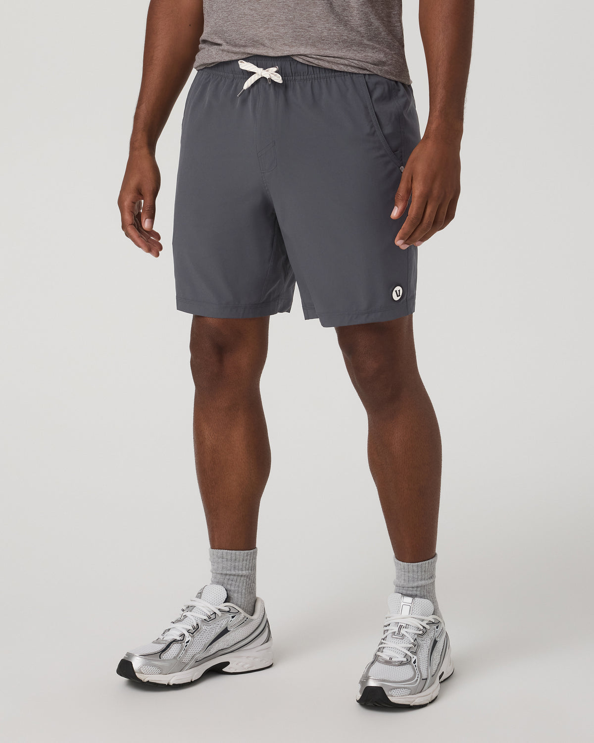Men Vuori Kore Short Unlined 7" Charcoal Unlined Athletic Shorts
