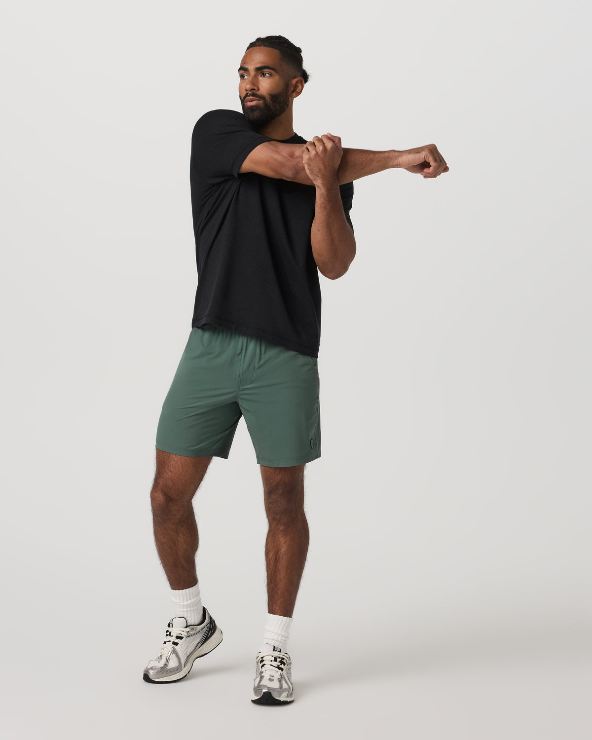 Men Vuori Kore Short Unlined 7" Men's Agate Green Tonal Shorts