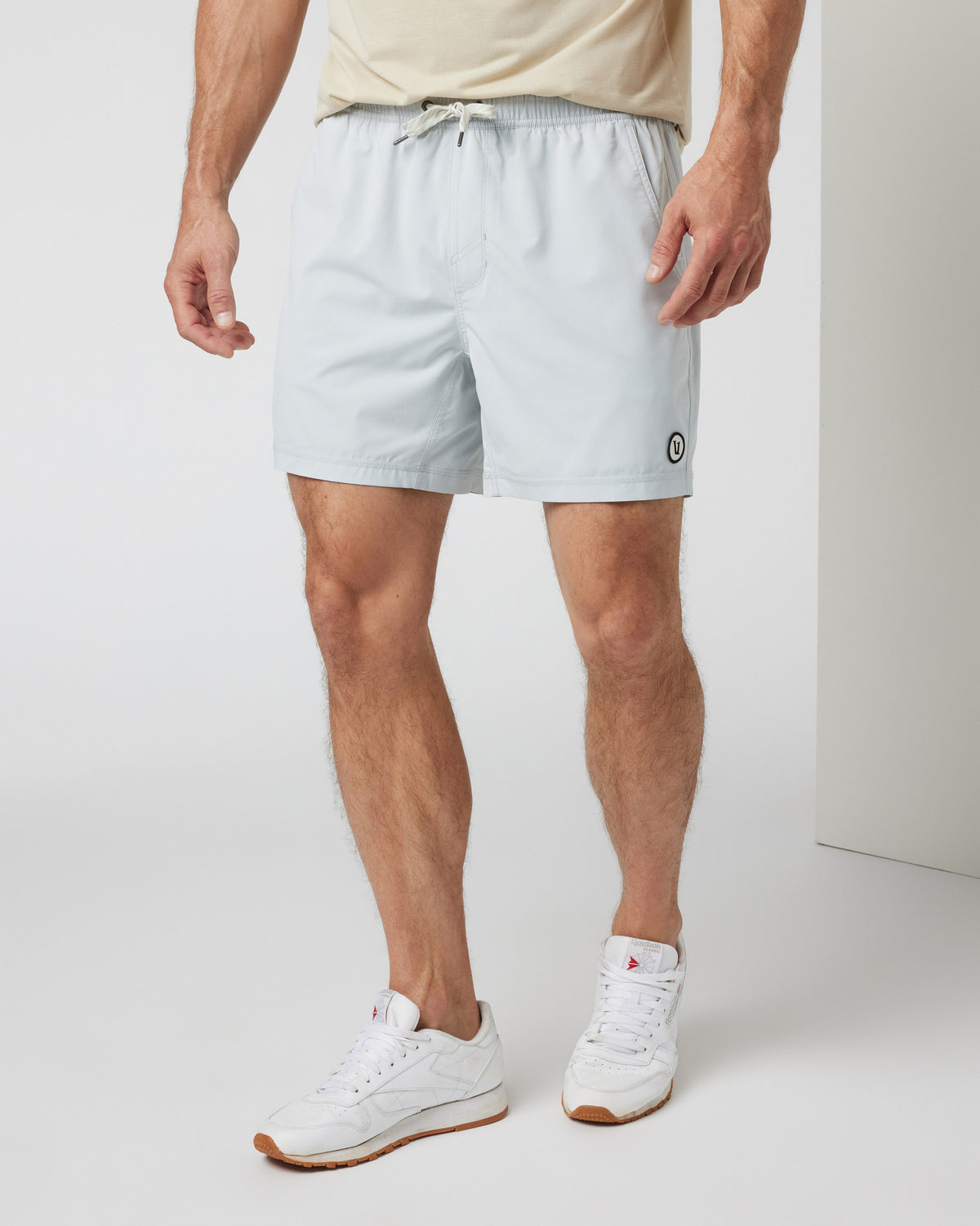 Men Vuori Kore Short Lined 5" Men's Sky Grey Athletic Shorts