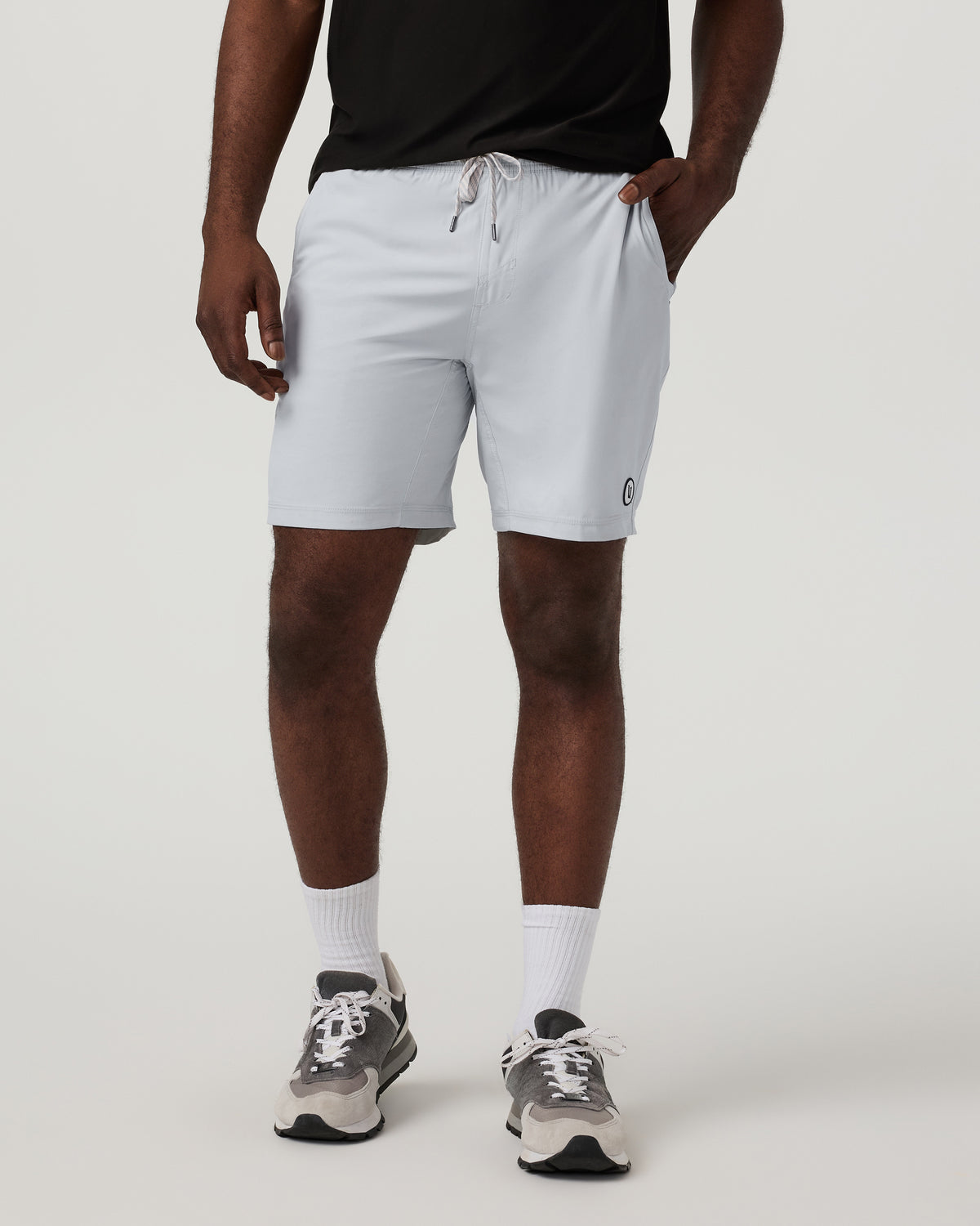 Men Vuori Kore Short Unlined 7" Sky Grey Unlined Athletic Shorts