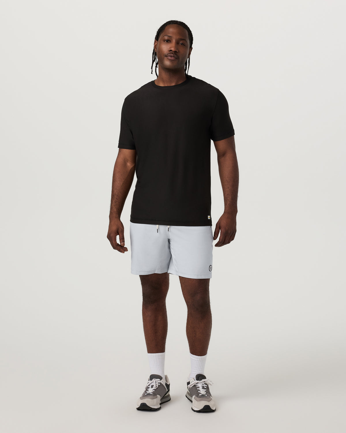 Men Vuori Kore Short Unlined 7" Sky Grey Unlined Athletic Shorts