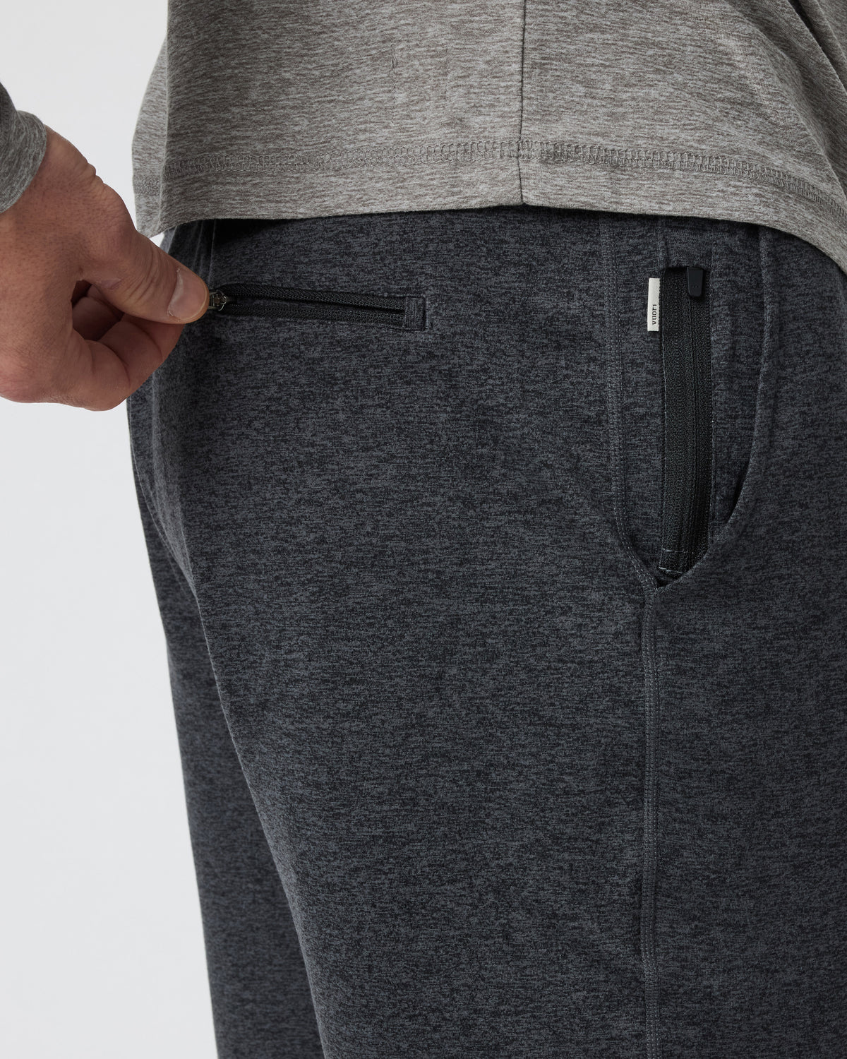 Men Vuori Ponto Short Men's Charcoal Grey Jogger Shorts