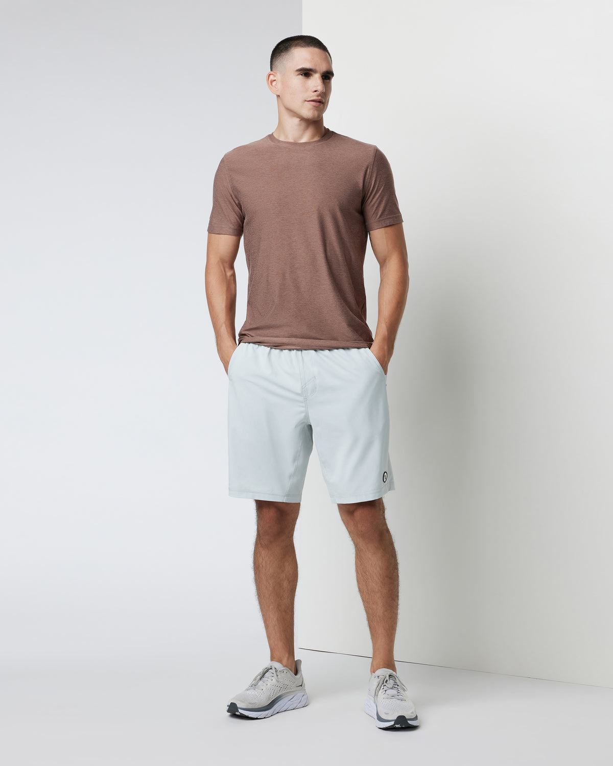 Men Vuori Kore Short Lined 9" Men's Sky Grey Athletic Shorts
