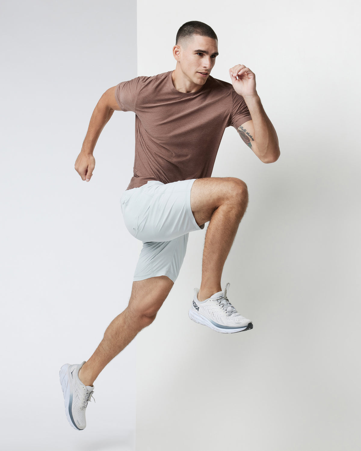 Men Vuori Kore Short Lined 9" Men's Sky Grey Athletic Shorts