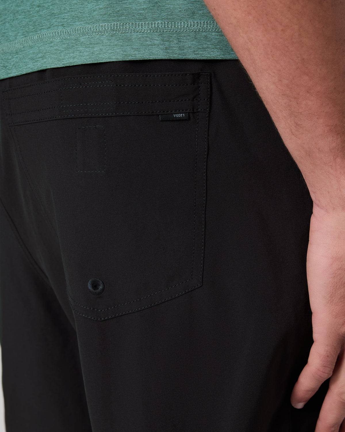 Men Vuori Kore Short Lined 7" Men's Black Tonal Athletic Shorts