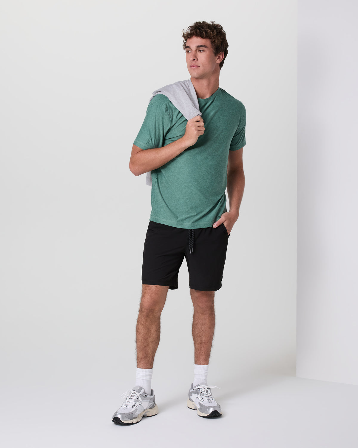 Men Vuori Kore Short Lined 7" Men's Black Tonal Athletic Shorts