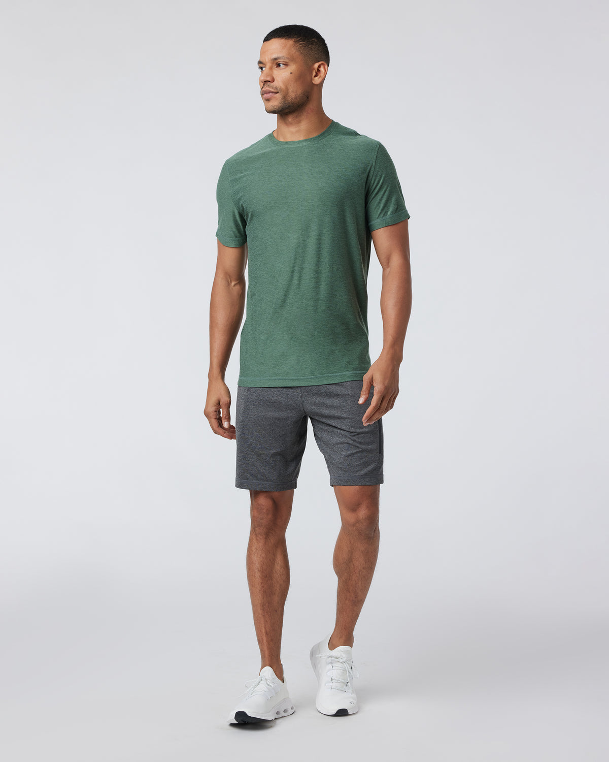 Men Vuori Sunday Performance Short Charcoal Heather