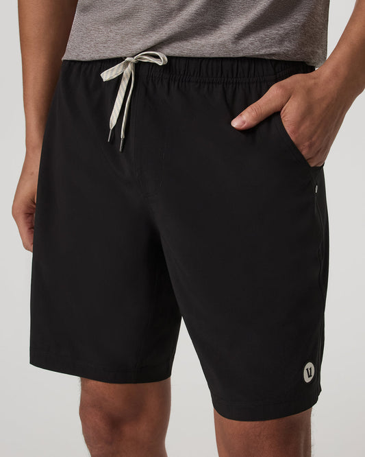 Men Vuori Kore Short Unlined 9" Men's Black Athletic Shorts