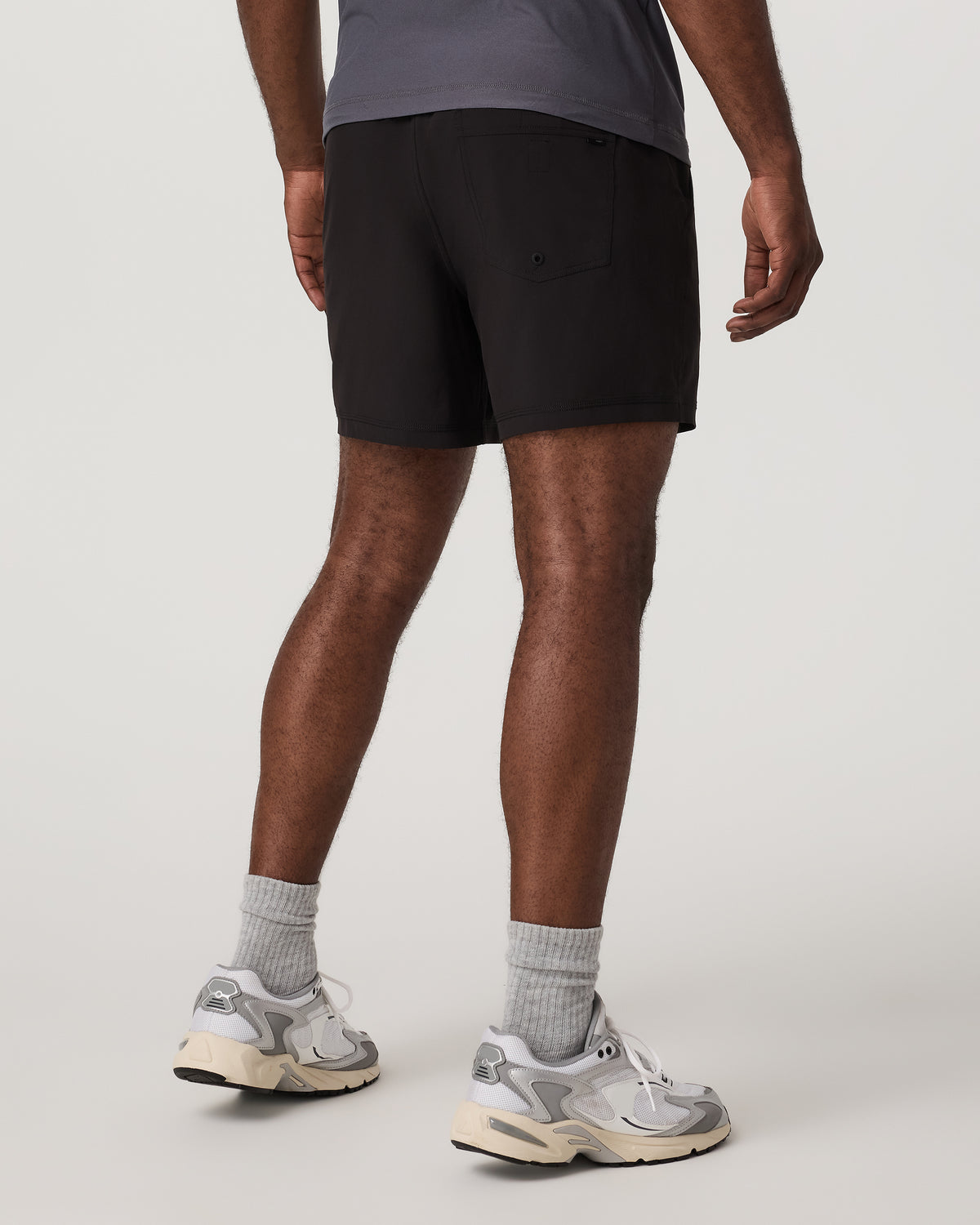 Men Vuori Kore Short Lined 5" Black Tonal Athletic Shorts