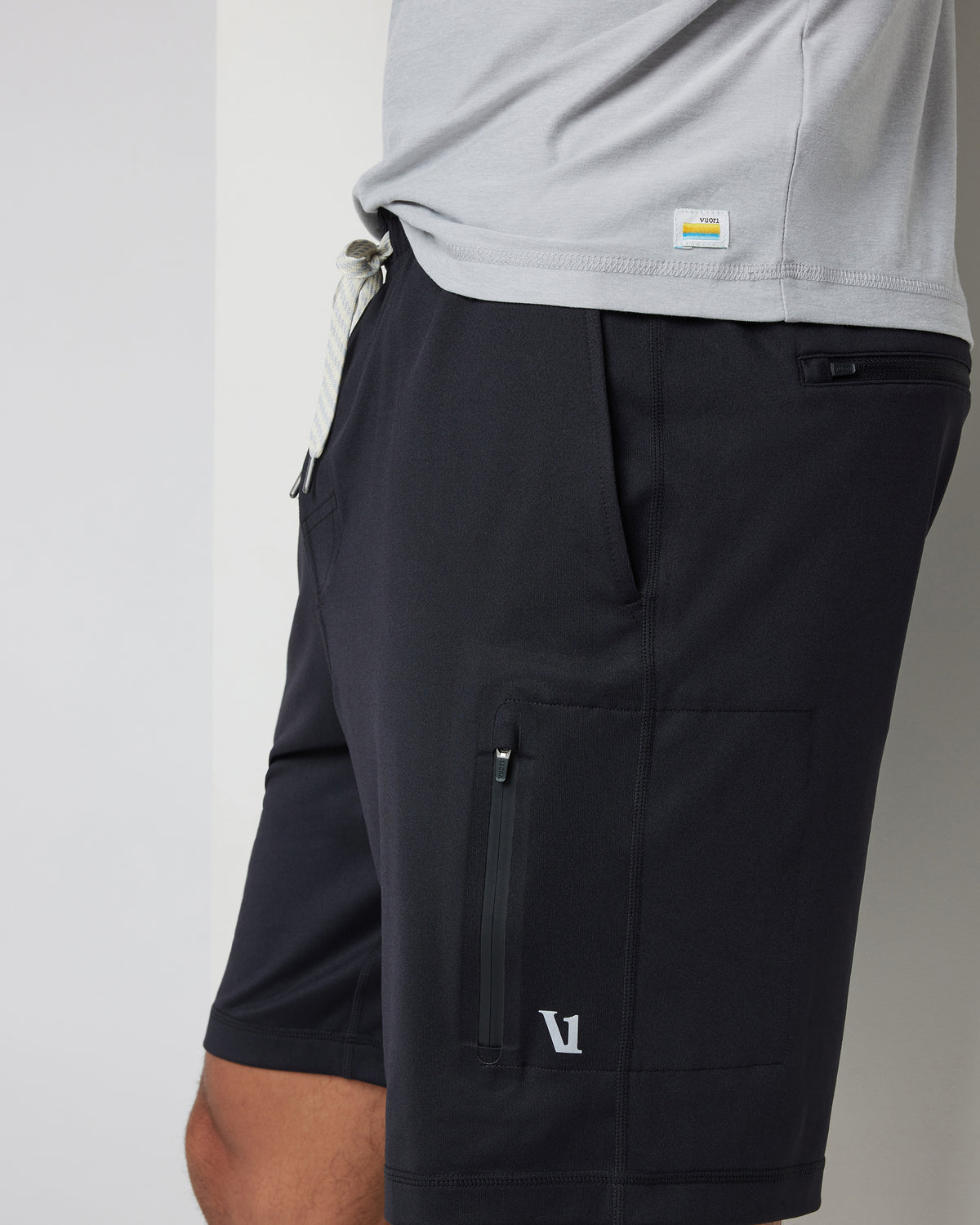 Men Vuori Sunday Performance Short Men's Black Jogger Shorts