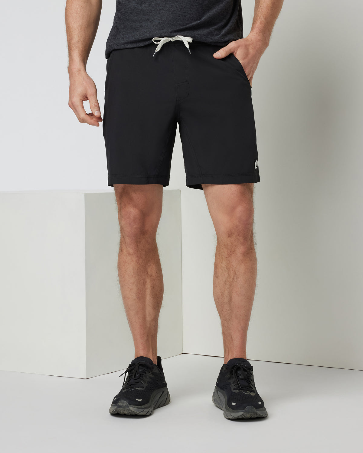 Men Vuori Kore Short Lined 9" Men's Black Shorts 9 Inch Inseam