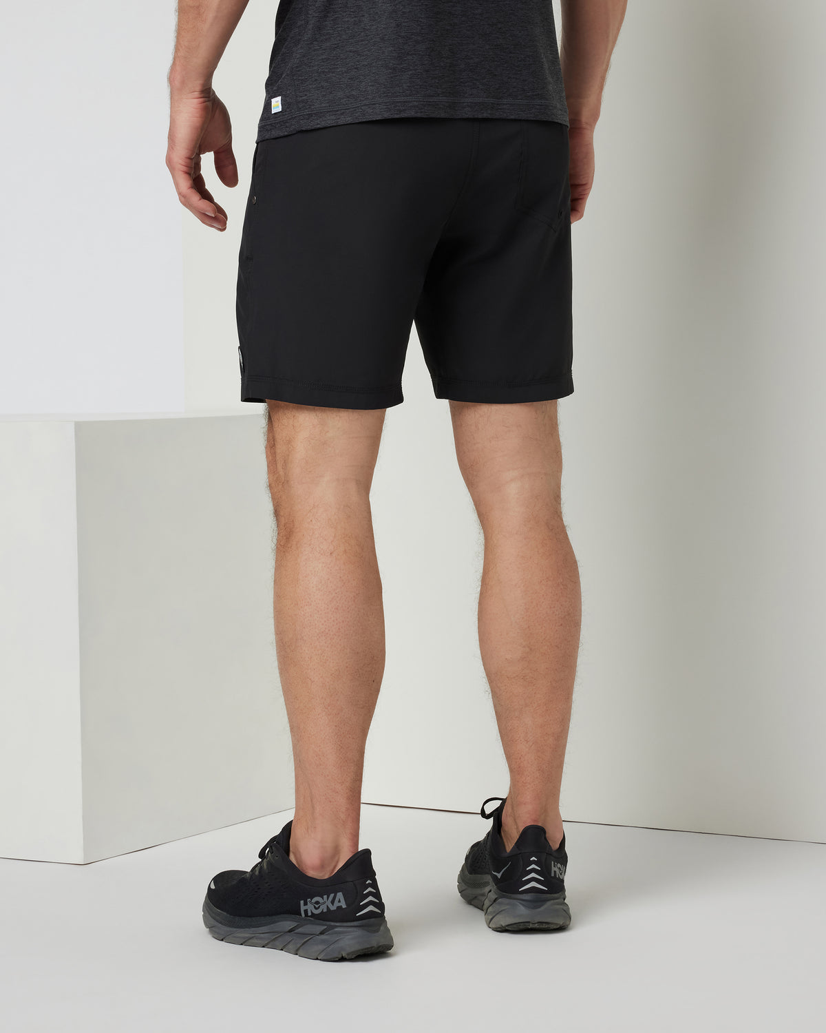 Men Vuori Kore Short Lined 9" Men's Black Shorts 9 Inch Inseam