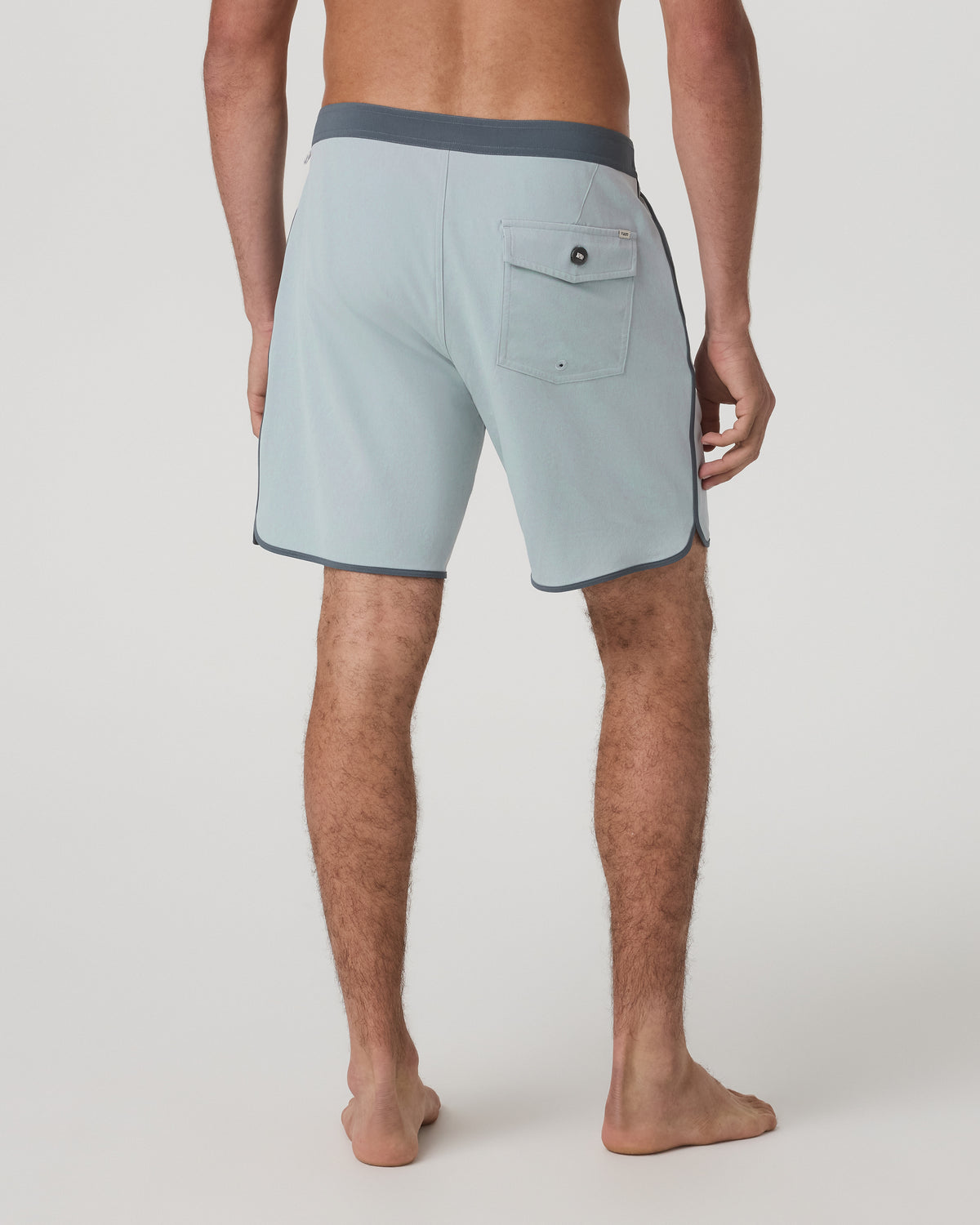 Men Vuori Cruise Boardshort 7" Men's Blue Haze Linen Swim Shorts