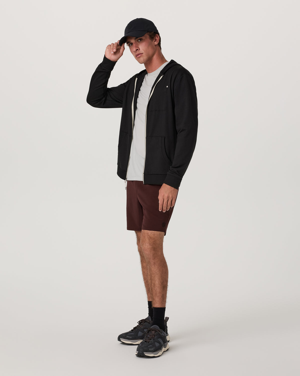 Men Vuori Elevate Kore Short Lined 7" Men's Burgundy Shorts