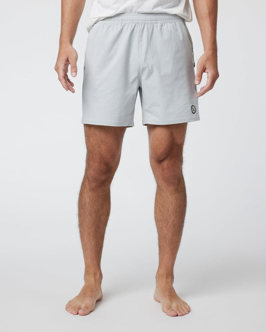 Men Vuori Maverick Volley Short Men's Sky Grey Hybrid Shorts