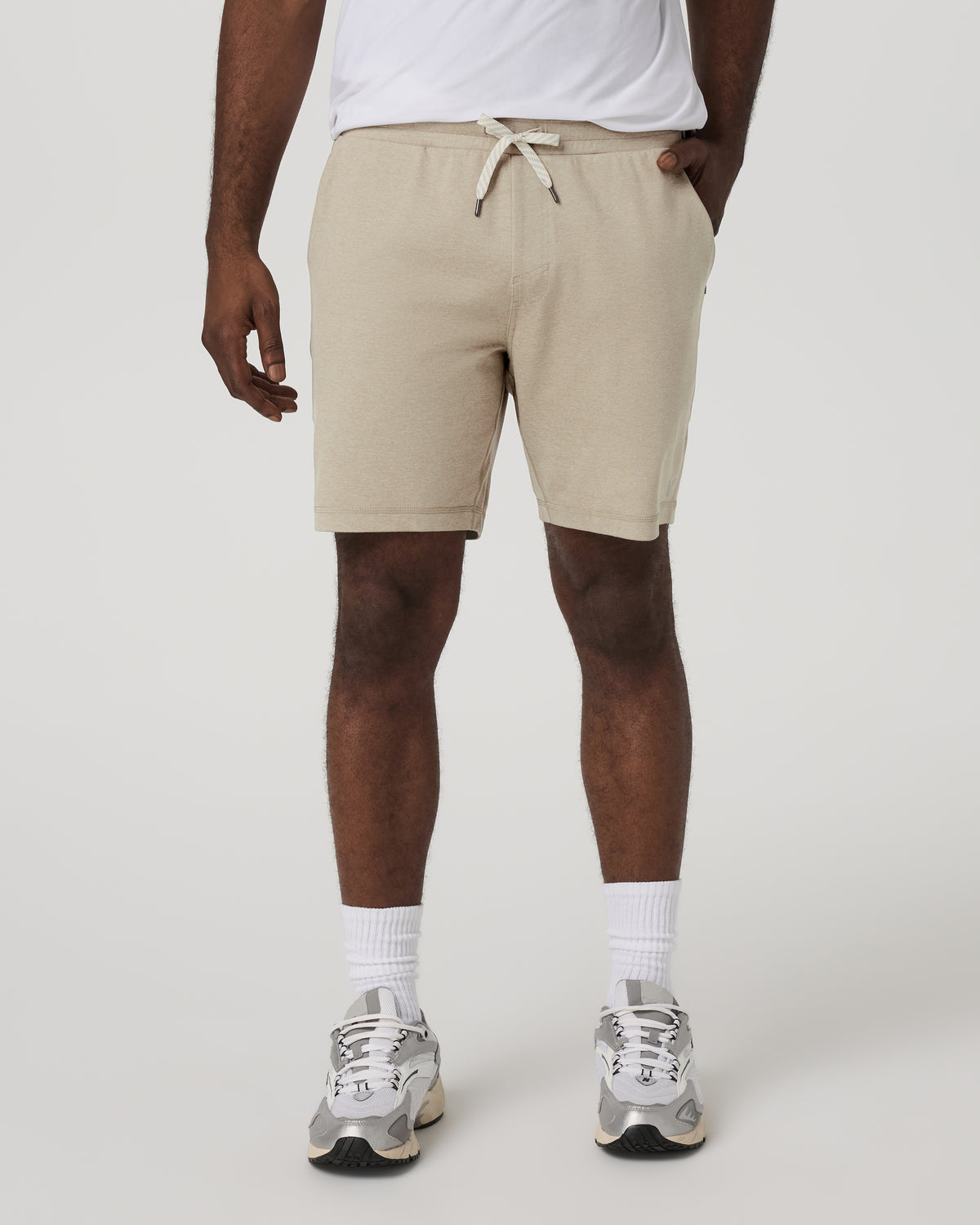 Men Vuori Ponto Performance Short 7" Men's Truffle Heather Shorts