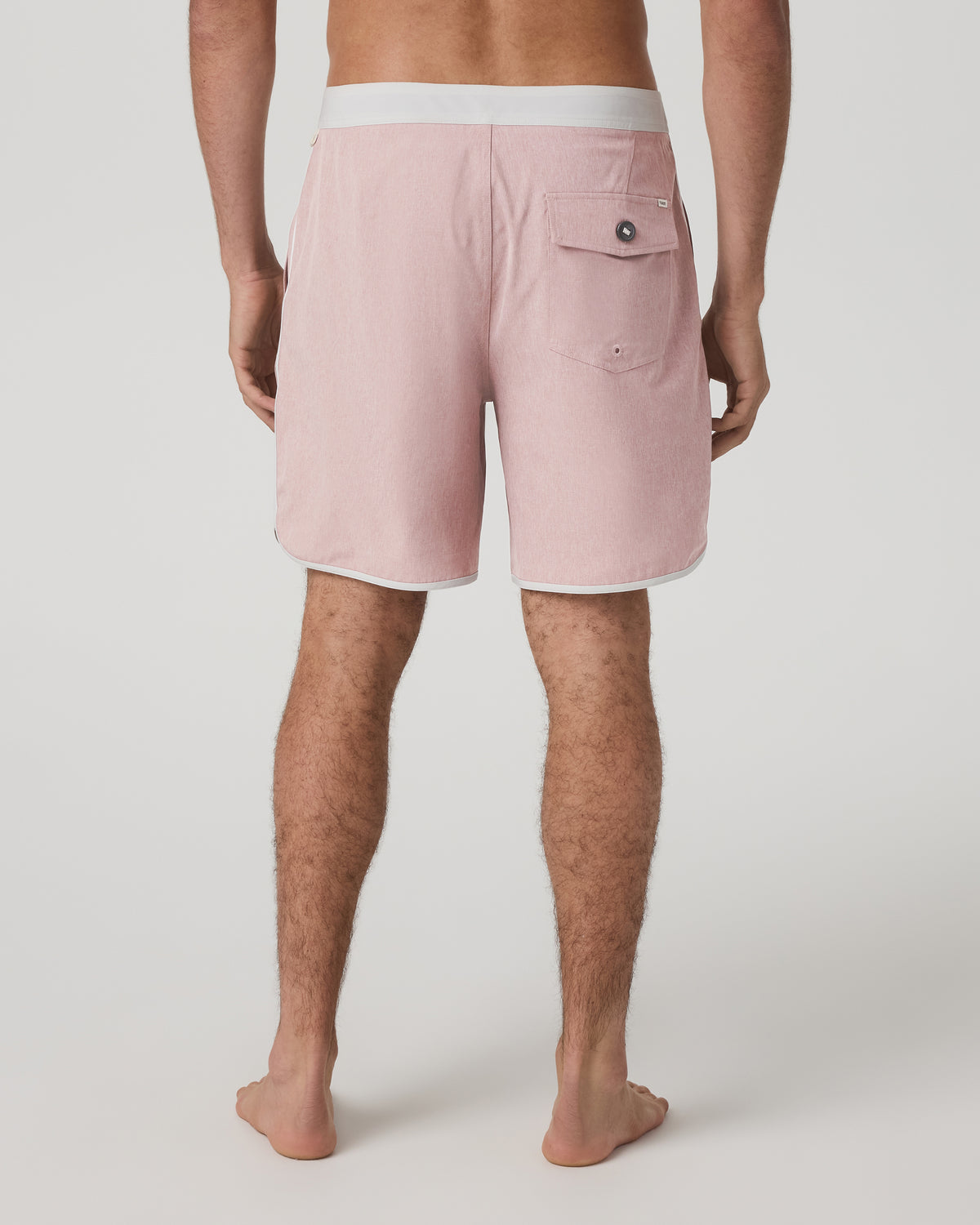 Men Vuori Cruise Boardshort 7" Men's Mauve Linen Texture Shorts