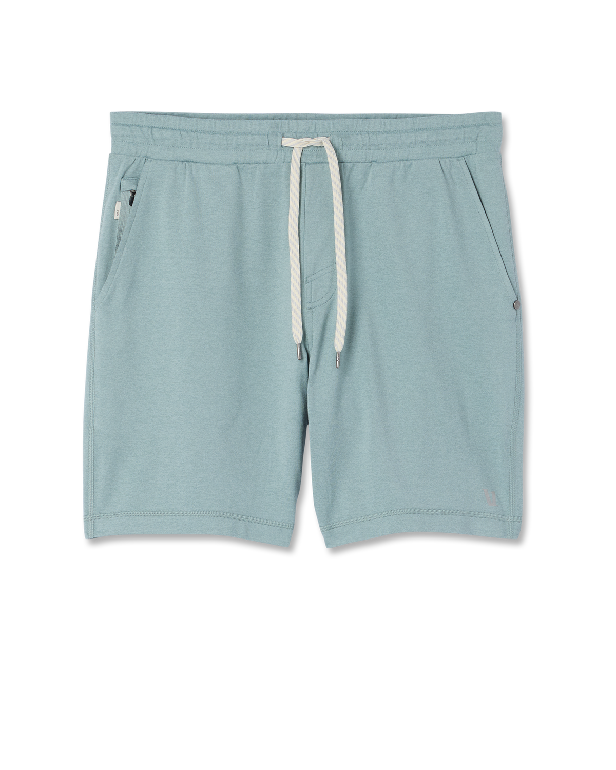 Men Vuori Men's Ponto Performance Short 7" Misty Blue Heather