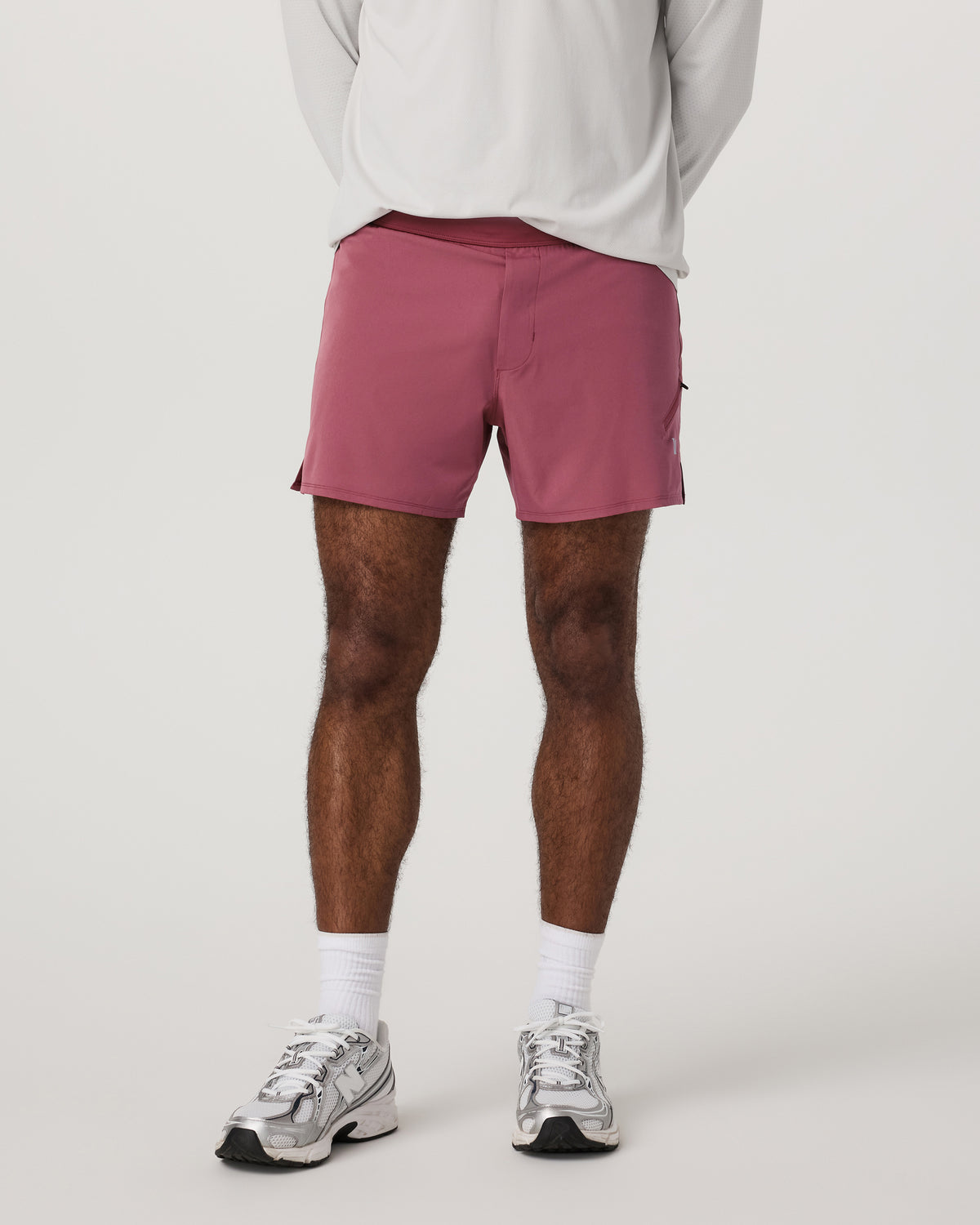 Men Vuori Qualify Short Lined 5" Men's Berry Performance Shorts