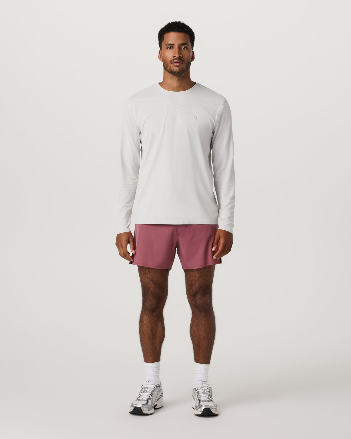 Men Vuori Qualify Short Lined 5" Men's Berry Performance Shorts