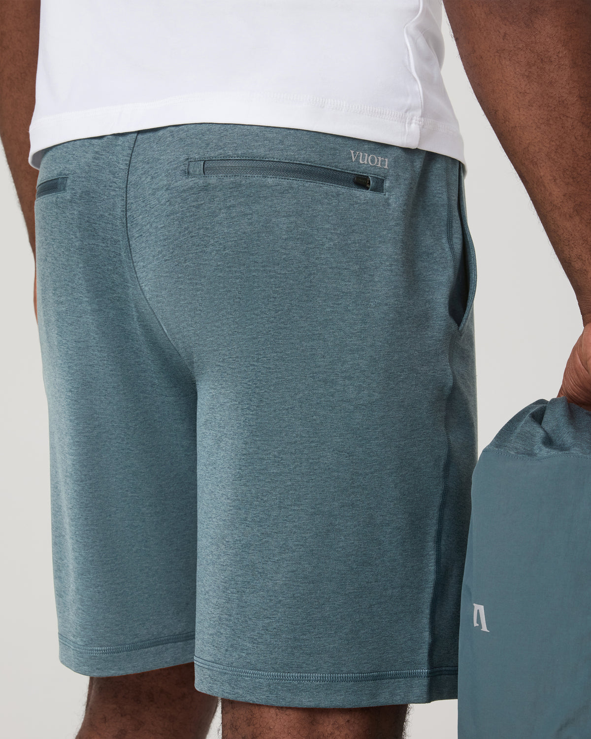 Men Vuori Men's Sunday Performance Short 8" Blue Sea Heather