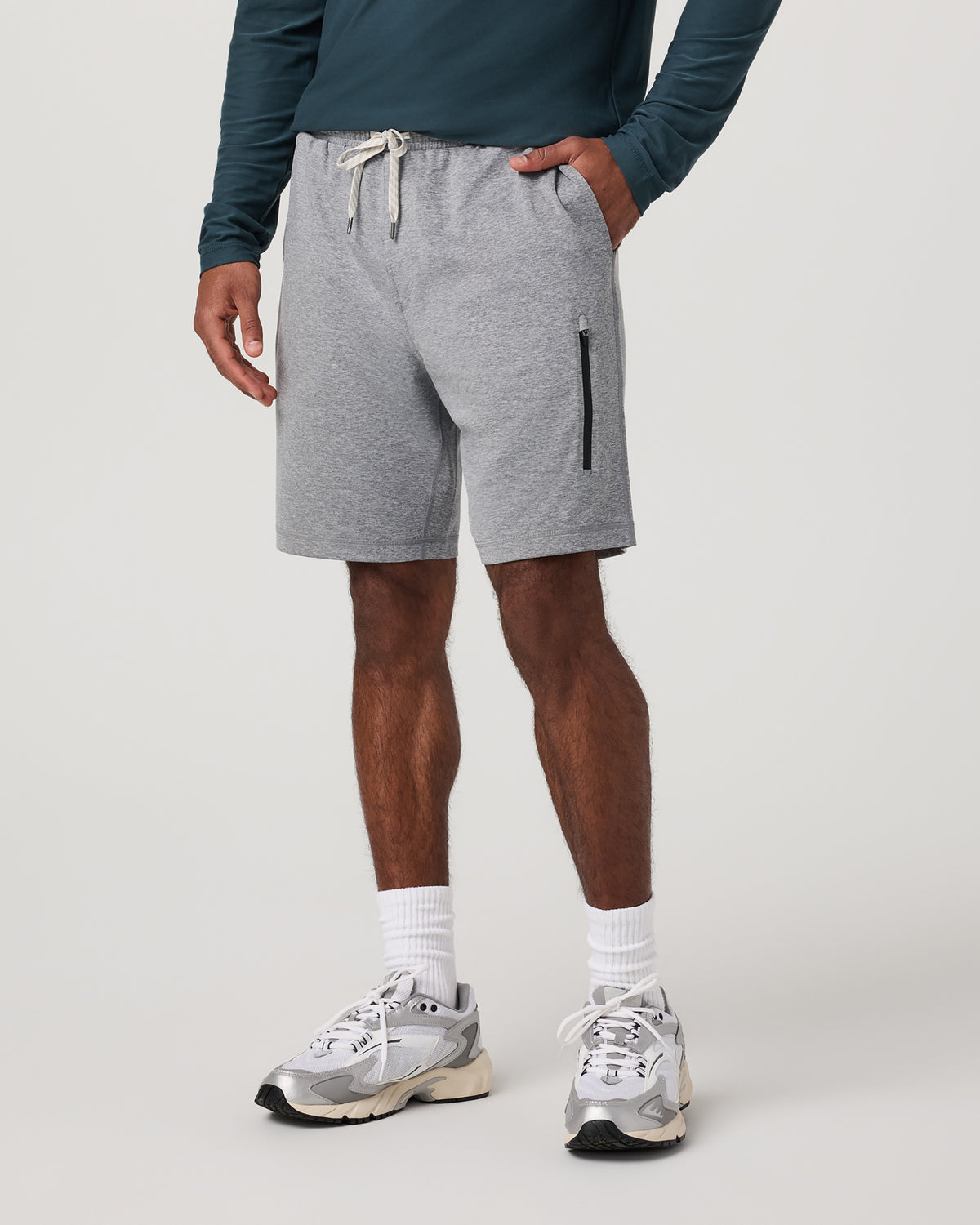 Men Vuori Sunday Performance Short 8.5" Grey Heather
