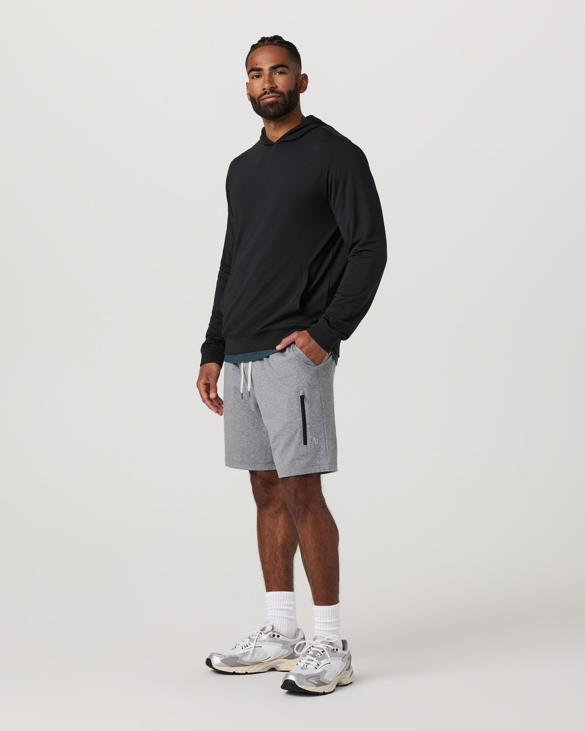 Men Vuori Sunday Performance Short 8.5" Grey Heather