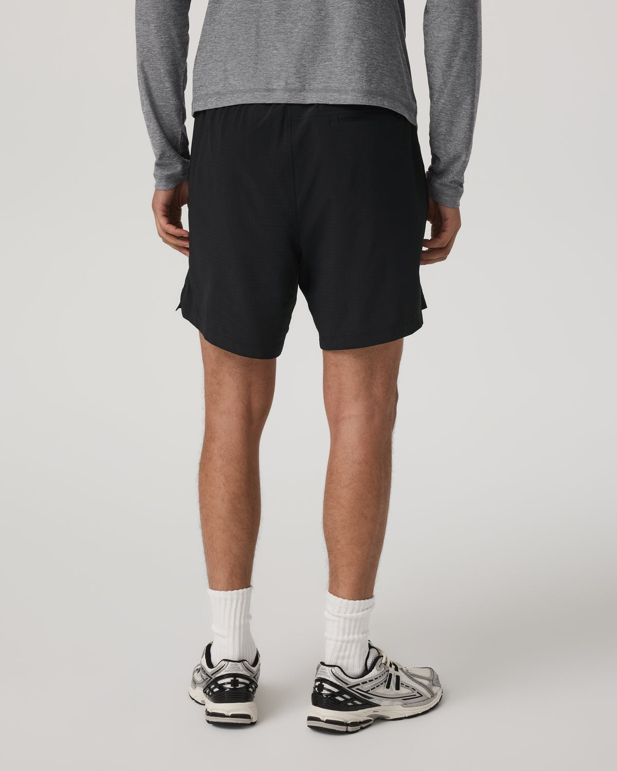 Men Vuori HardKore Short Lined 7" Men's Black Performance Shorts