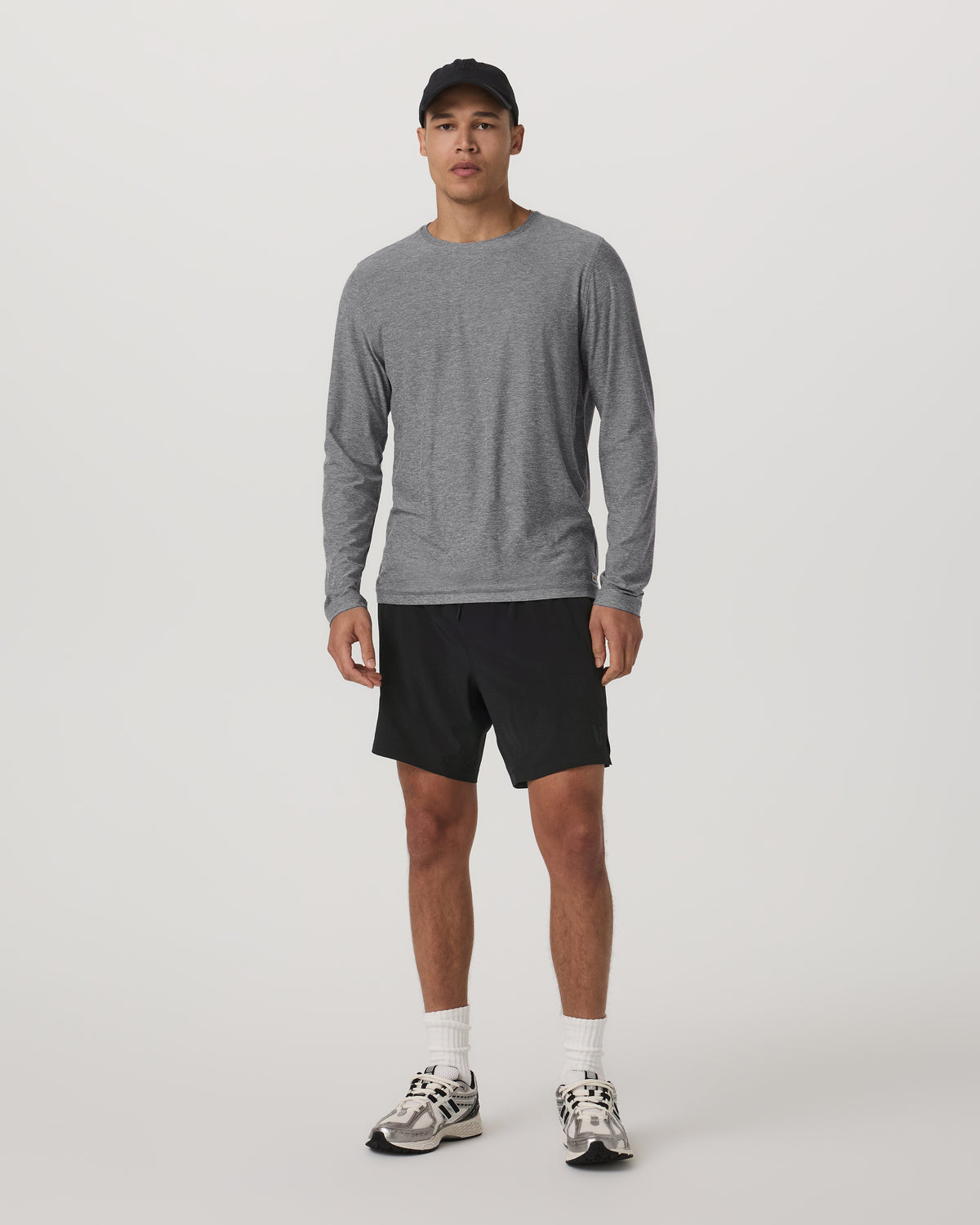 Men Vuori HardKore Short Lined 7" Men's Black Performance Shorts