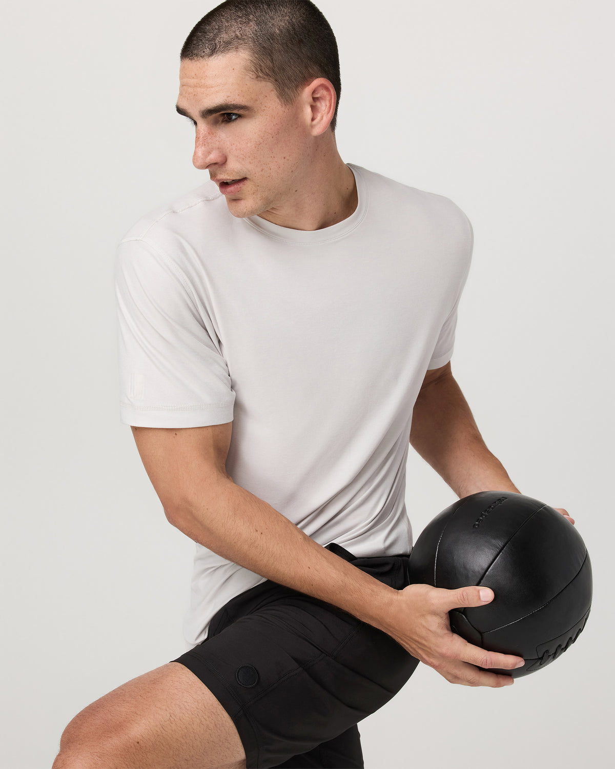 Men Vuori Kore Short Lined 9" Black Tonal Athletic Shorts