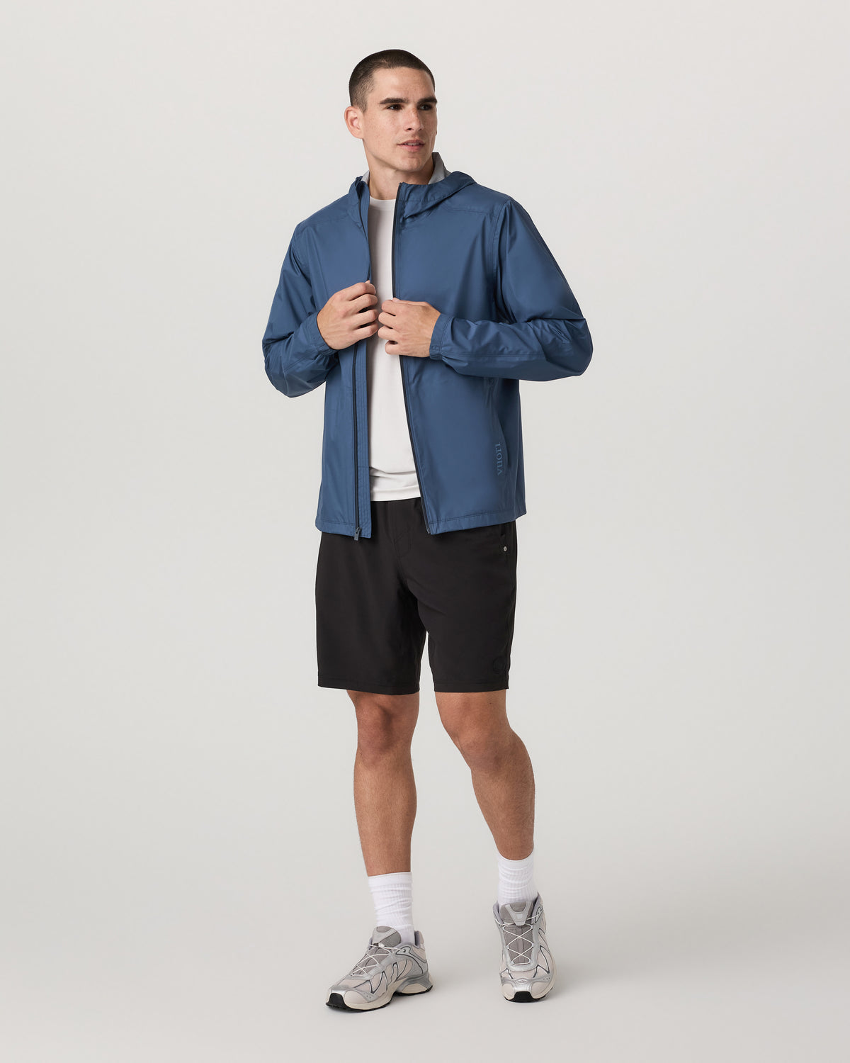 Men Vuori Kore Short Lined 9" Black Tonal Athletic Shorts