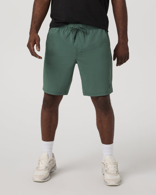 Men Vuori Kore Short Lined 9" Men's Agate Green Tonal Shorts