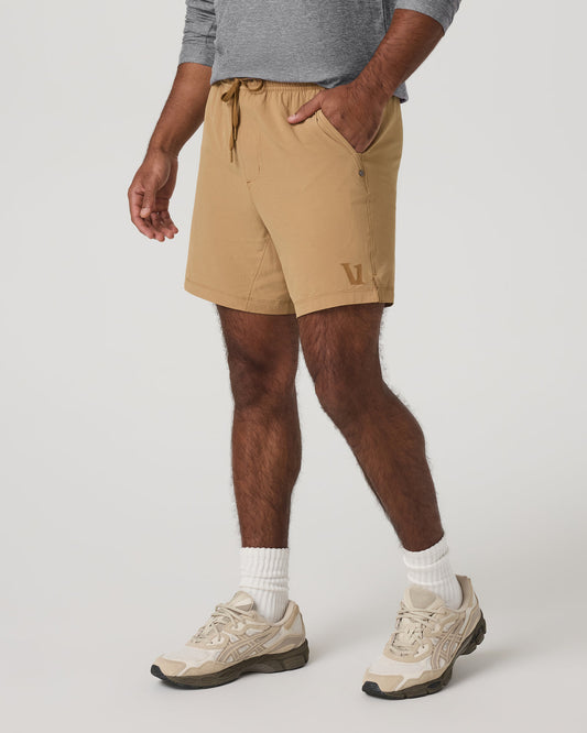 Men Vuori HardKore Short Lined 7" Men's Burlap Performance Shorts