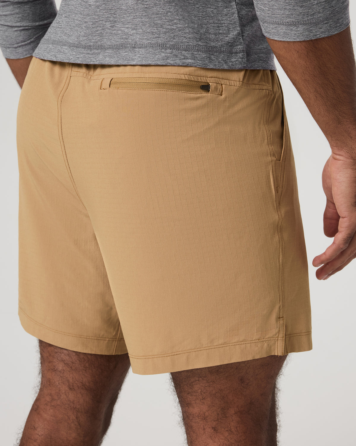Men Vuori HardKore Short Lined 7" Men's Burlap Performance Shorts