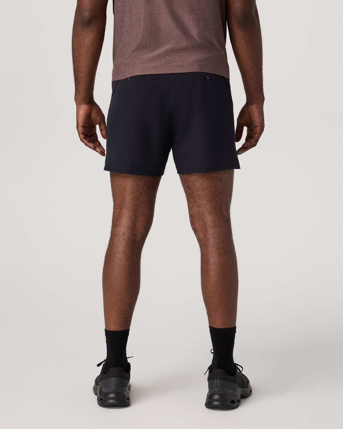 Men Vuori Qualify Short Lined 5" Men's Black Performance Shorts