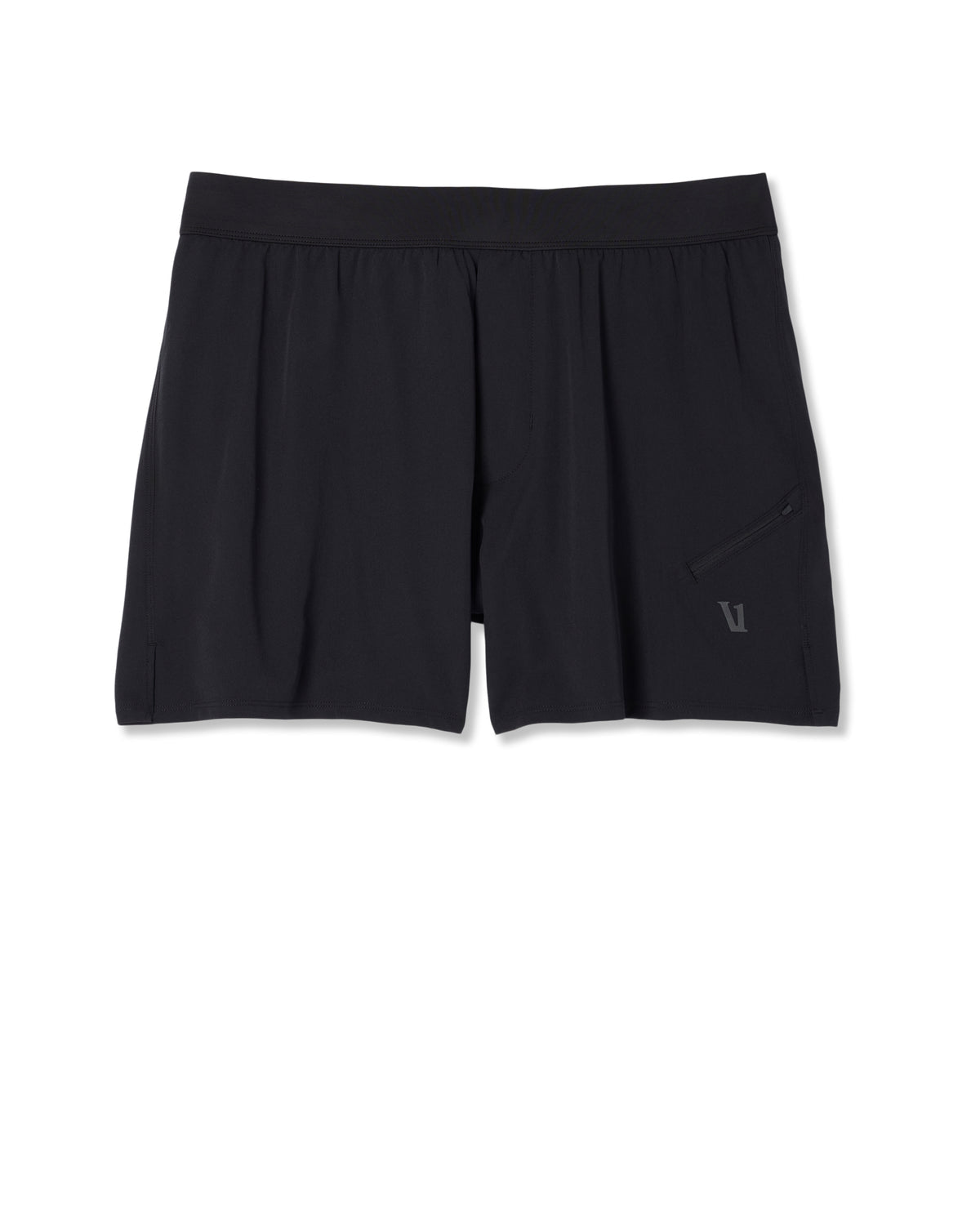 Men Vuori Qualify Short Lined 5" Men's Black Performance Shorts