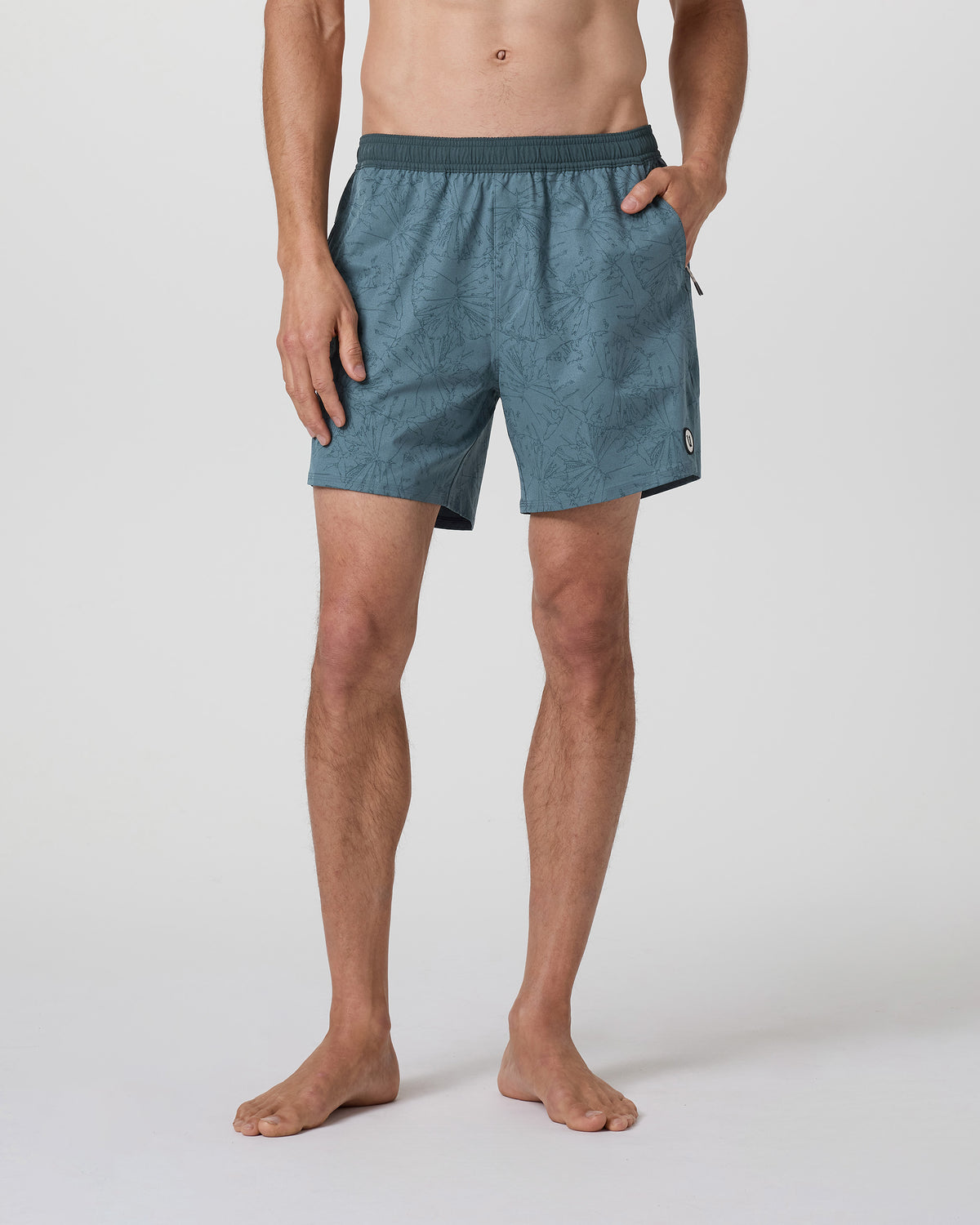 Men Vuori Maverick Volley Short Light Deep Sea Water Lily